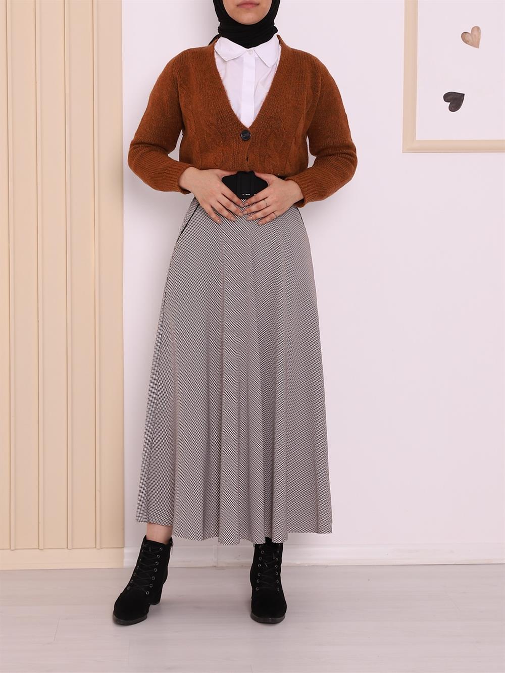 Kemerli Pitikare Cepli Kışlık Tesettür Etek -Siyah - 356-3417-R01 | Ali  AKKAYA Marka Etek Modelleri | Kadın Tesettür Giyim - KaliteMall.com