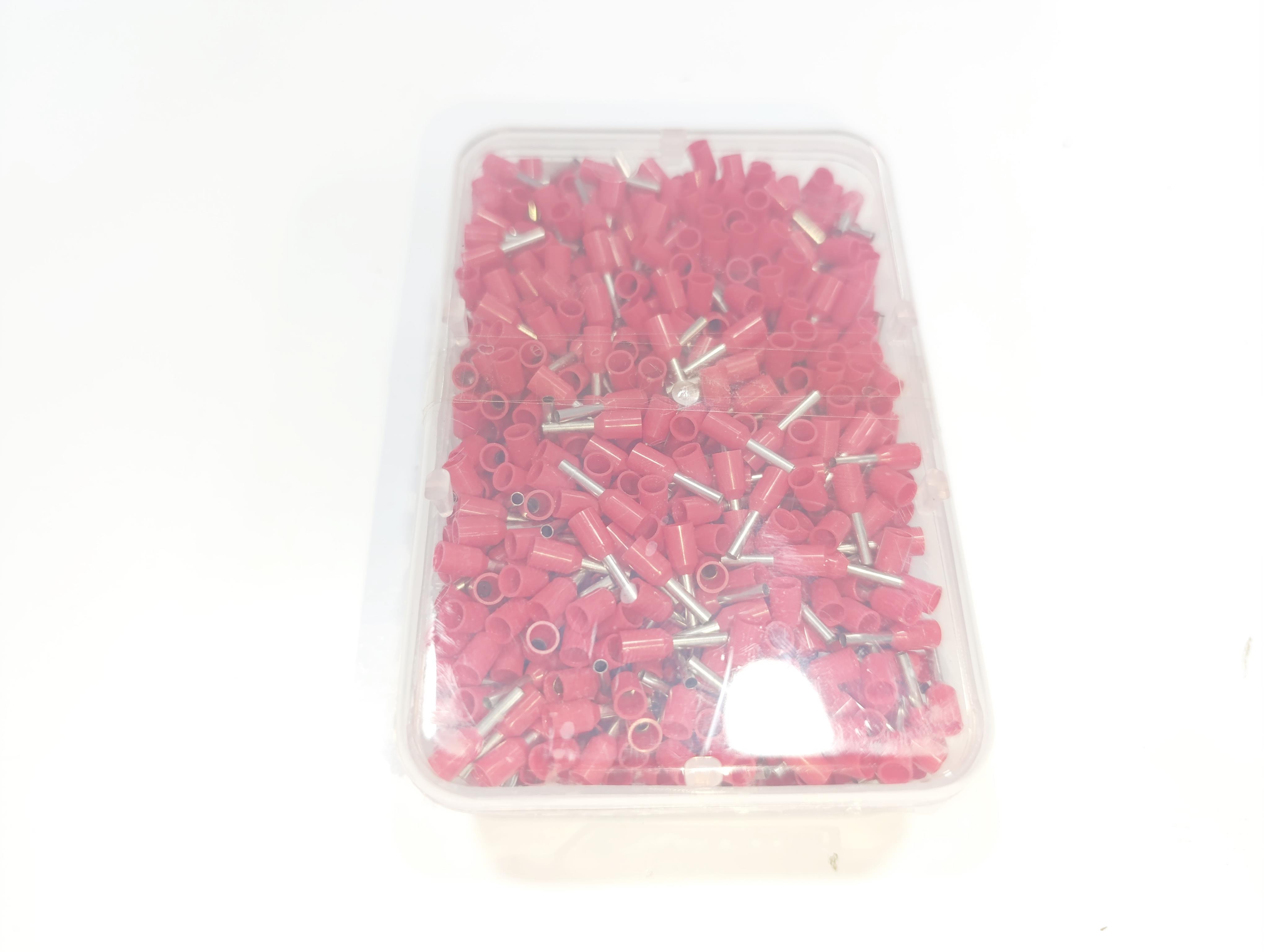 1,5 mm Tek Girişli İzoleli Kablo Yüksüğü - Alman Norm - Kırmızı - 1 Paket (1000 Adet)