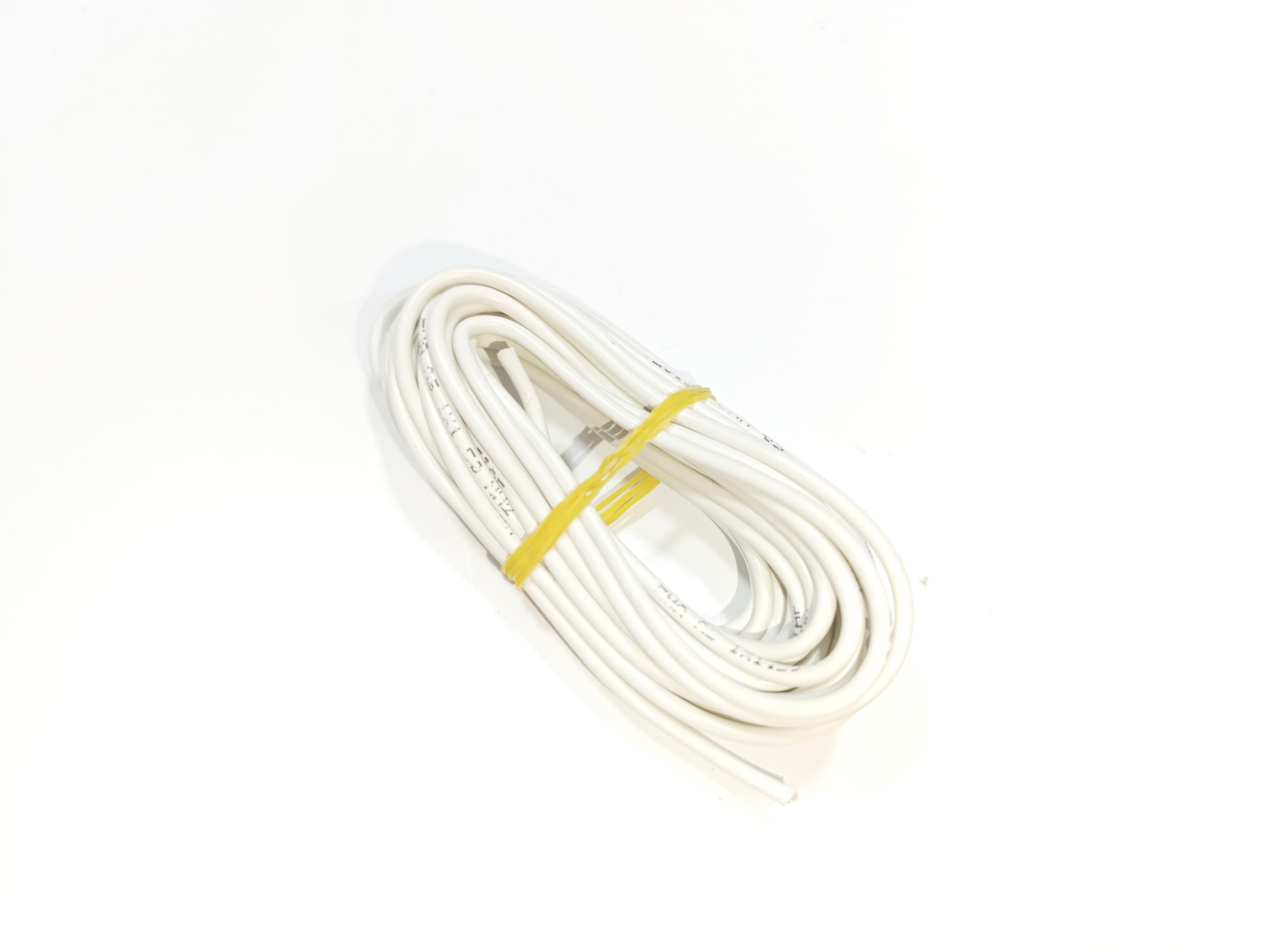 1,5mm 5metre Yanmaz Silikon Kablo TTR BEYAZ Renk