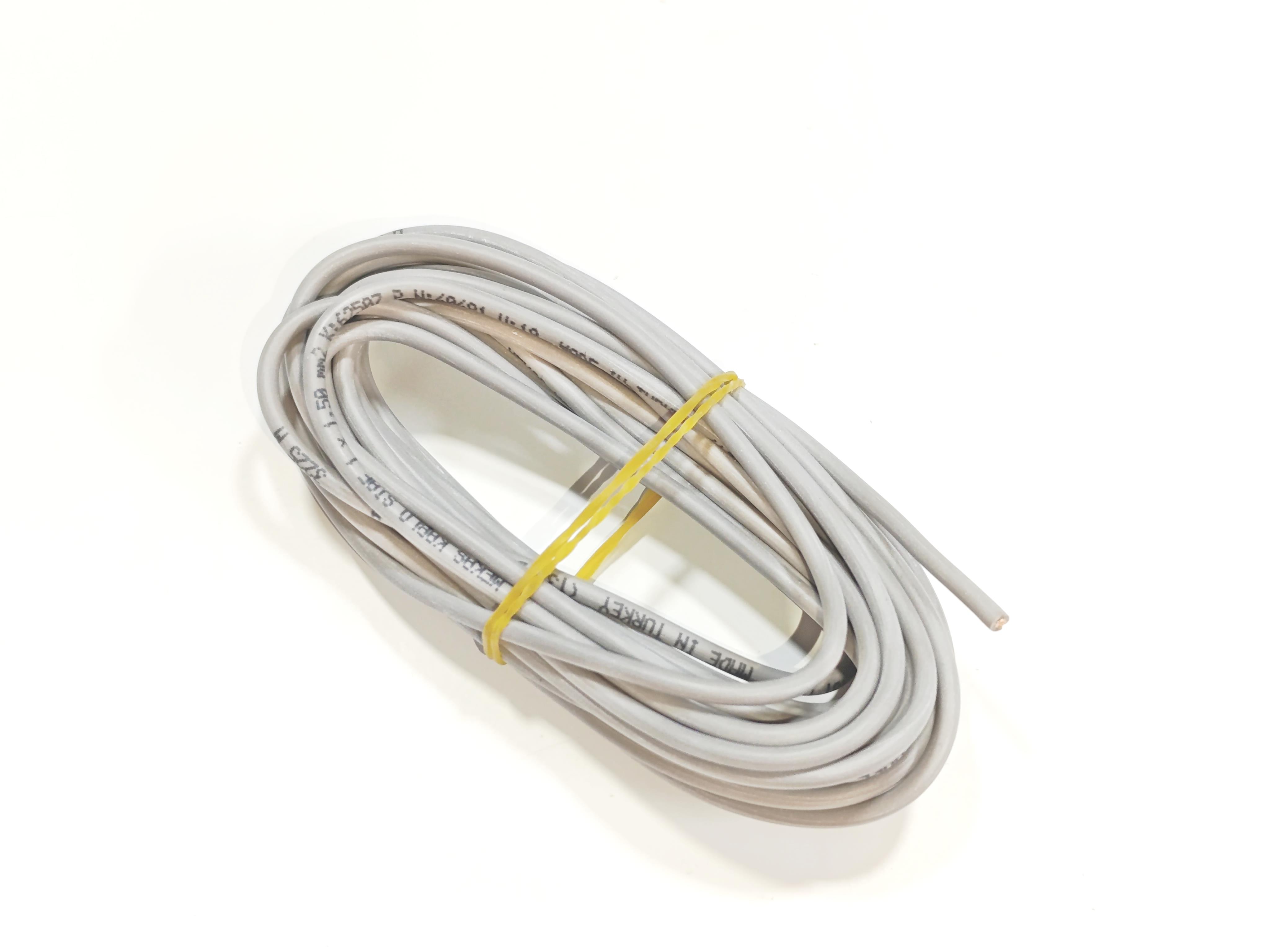 1,5mm 5metre Yanmaz Silikon Kablo TTR GRİ Renk