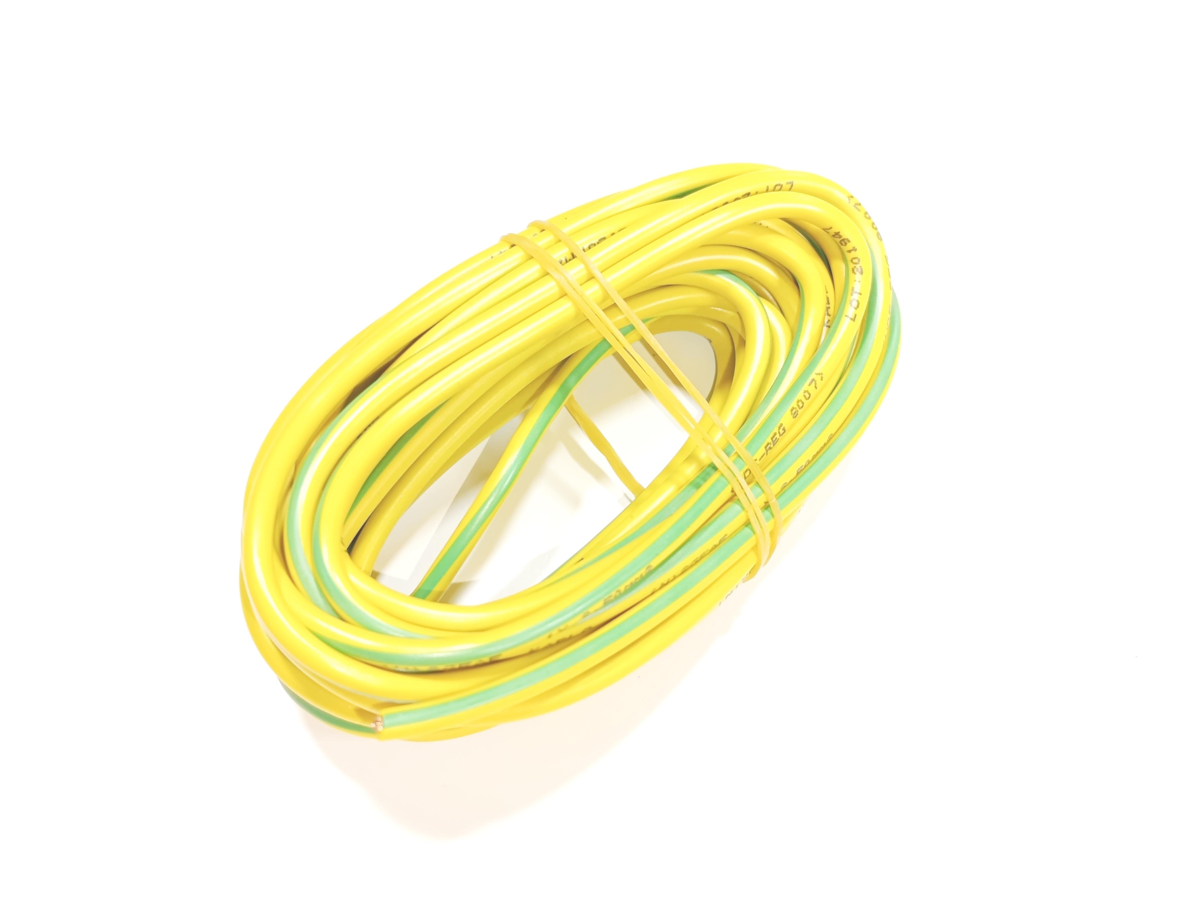 2,5mm 5metre Yanmaz Silikon Kablo TTR SARI/YEŞİL Renk