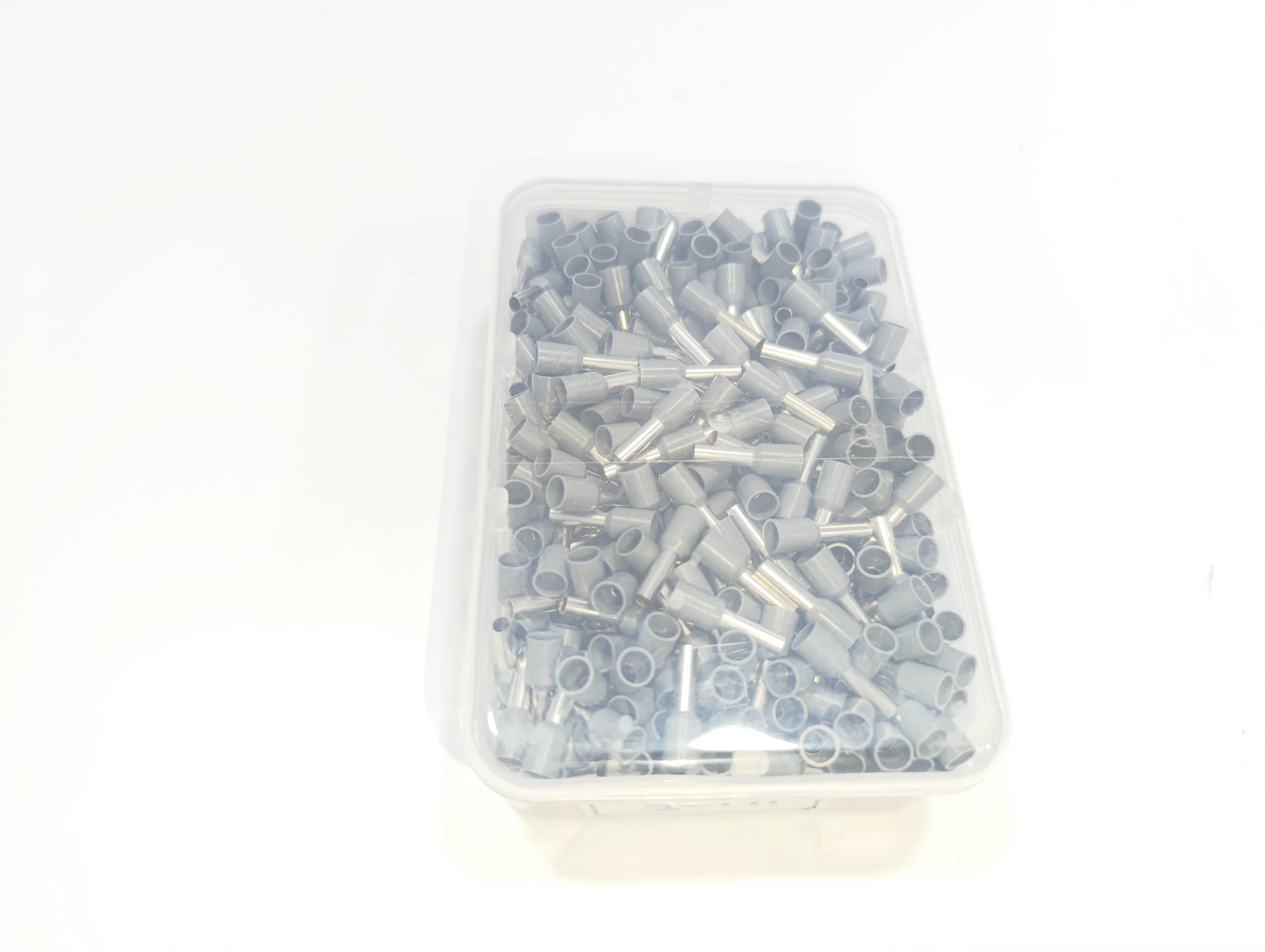 4 mm Tek Girişli İzoleli Kablo Yüksüğü – Alman Norm – Gri – 1 Paket (500 Adet)