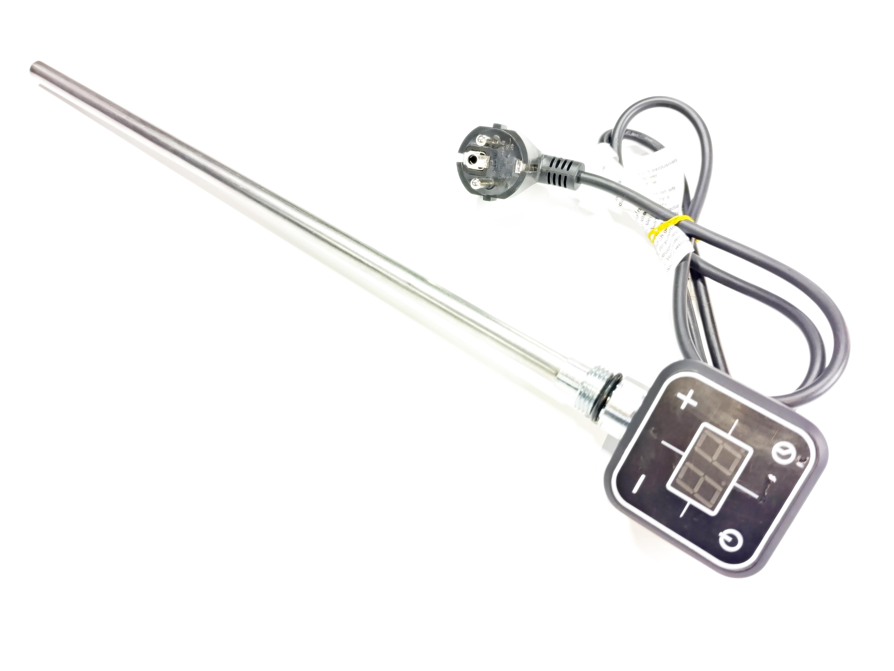 400W Siyah Renk Kare Dijital HP013 Model Havlupan Isıtıcı Rezistans 230 V / L:370 MM 