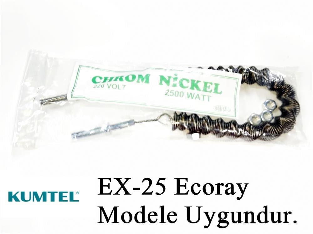 Kumtel Ex-25 Ecoray Modele Uyumlu 2500W İnfrared Soba Isıtıcı Rezistans Teli (Yatay)