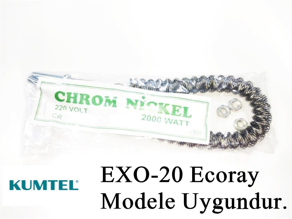 Kumtel EXO-20 Ecoray 2000W Uyumlu 2000W İnfrared Soba Isıtıcı Rezistans Teli (Yatay)