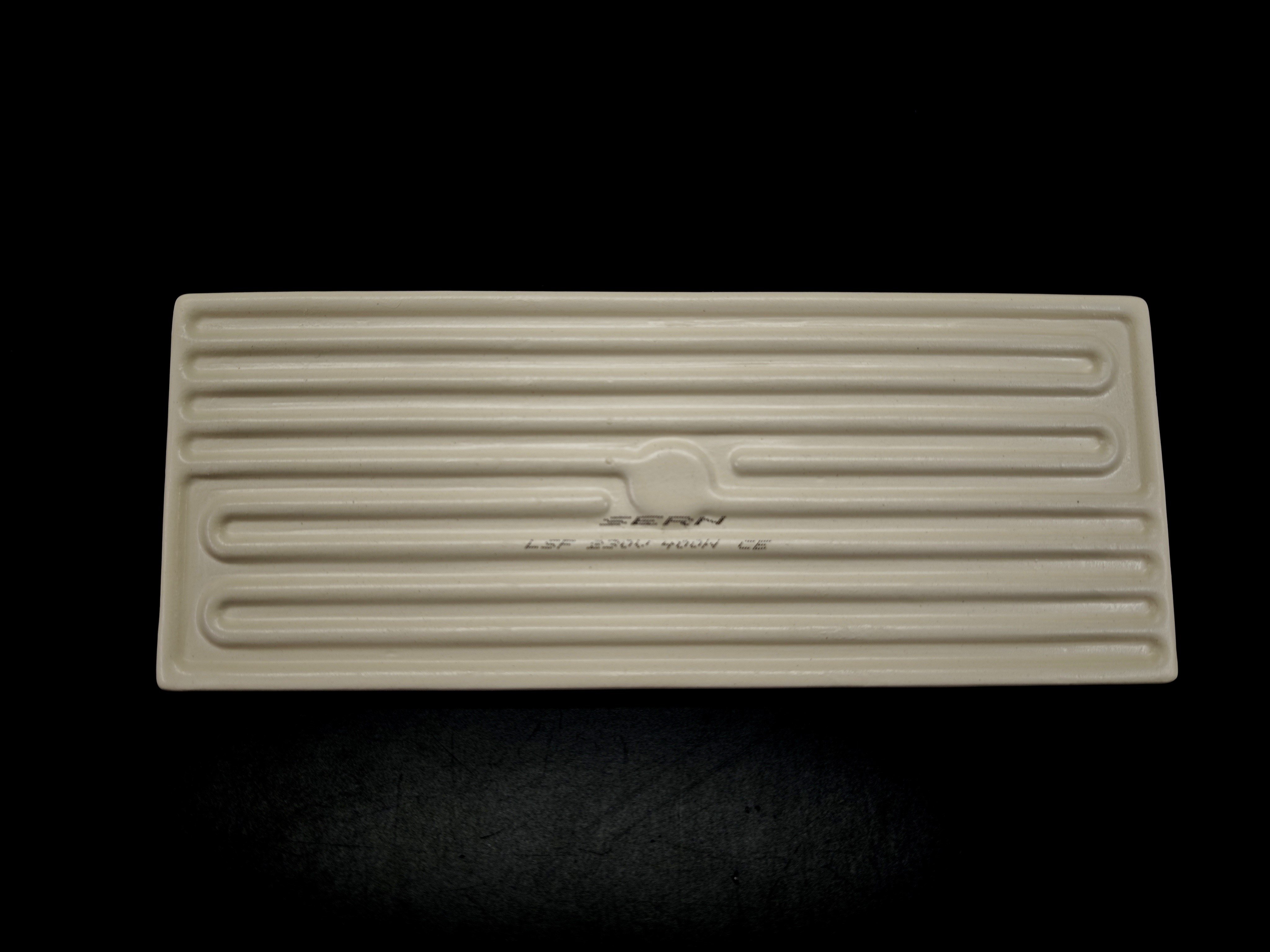 SERN 245x100mm 400W 230V Beyaz LSF Model Düz İnfrared Seramik Isıtıcı Rezistans