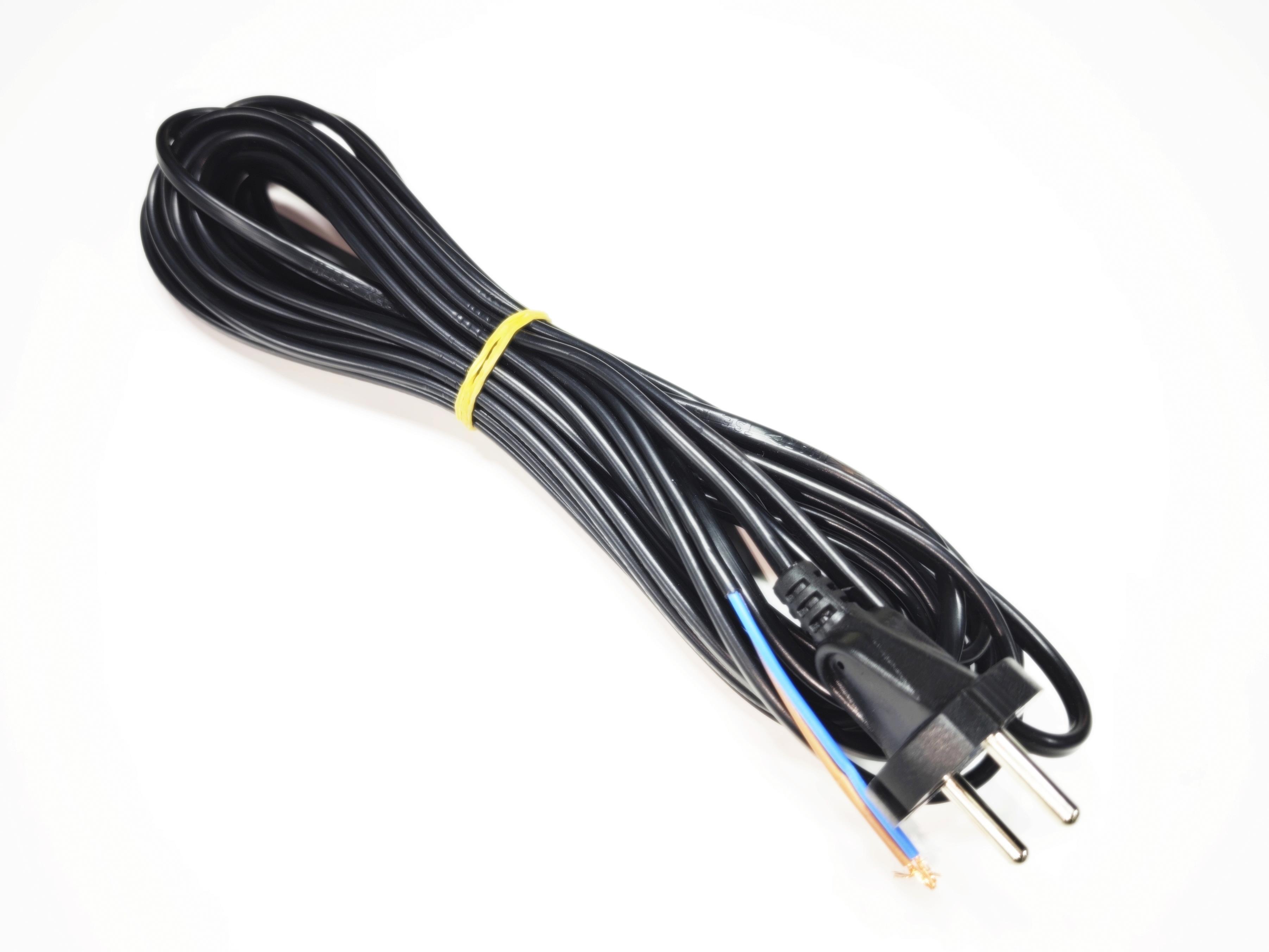 Sern Elektrikli Süpürge Enerji Kablosu Siyah 8 Metre 2x0,75mm² Bakır 230V