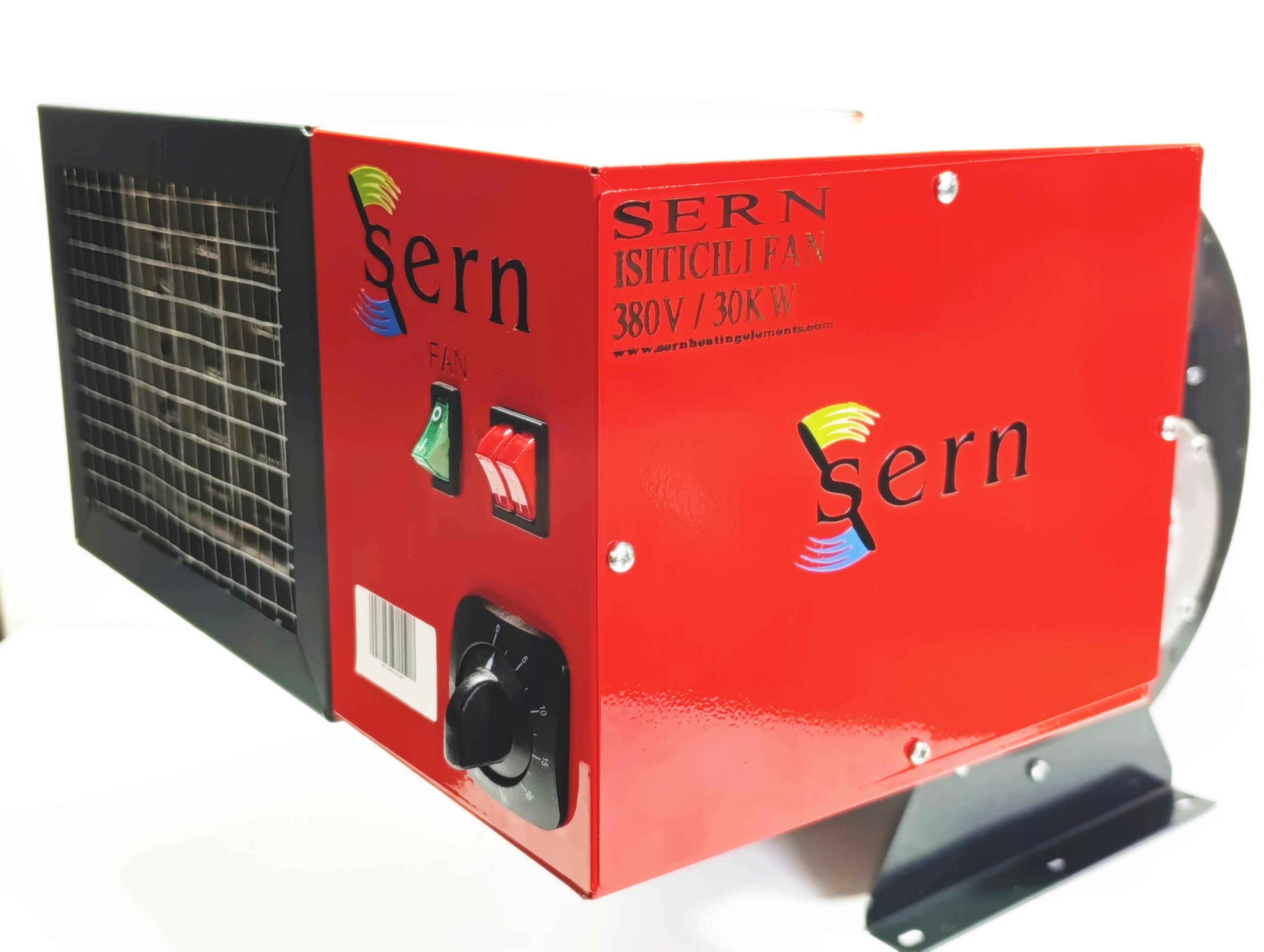 SERN FI 30 Elektrikli Fanlı Isıtıcı – 30KW 380V 2 Kademeli Termostatlı
