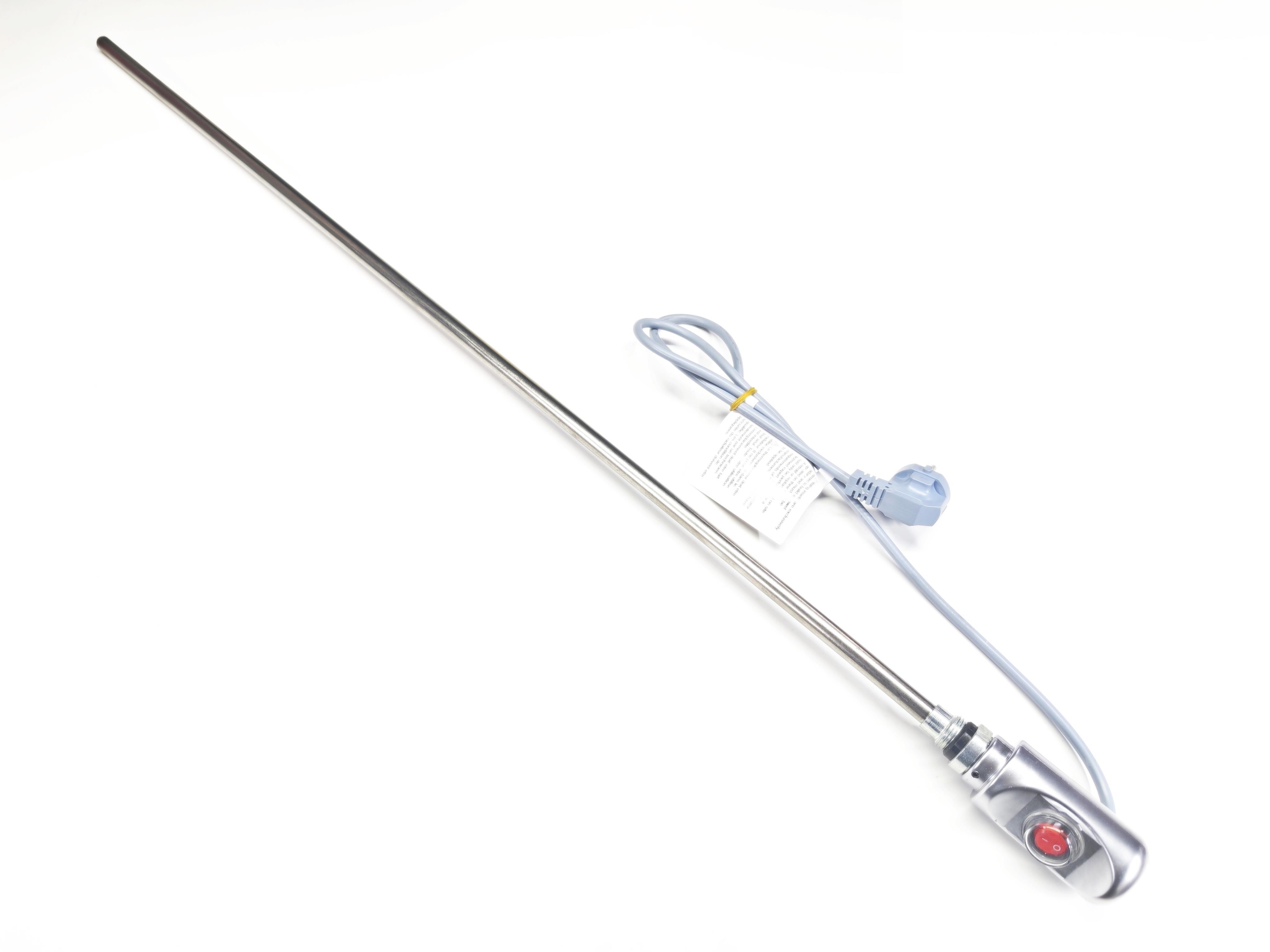 SERN Havlupan Isıtıcı Rezistans 1500W Gri Renk On/Off HP03 Model 230V L:900mm Fişli CR304 80°C Limit Termostatlı 1/2'' (Yarım Parmak)