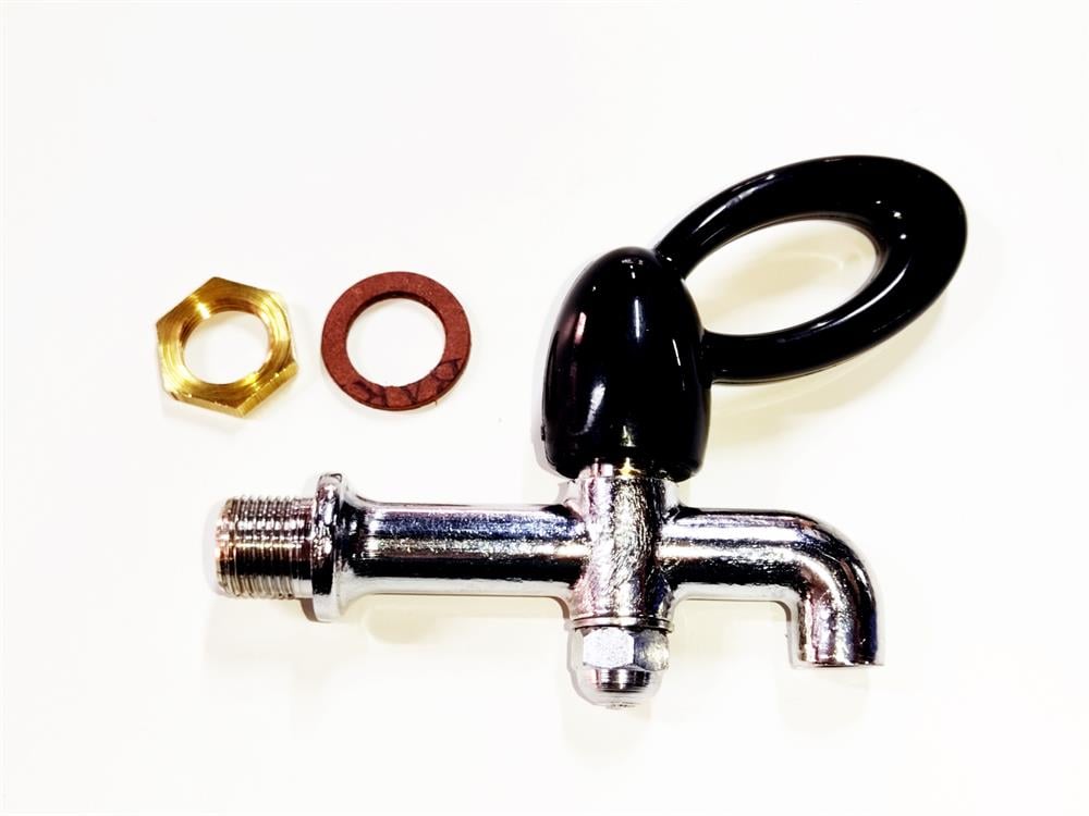 12x1mm arka diş çevirmeli göstergesiz siyah metal musluk