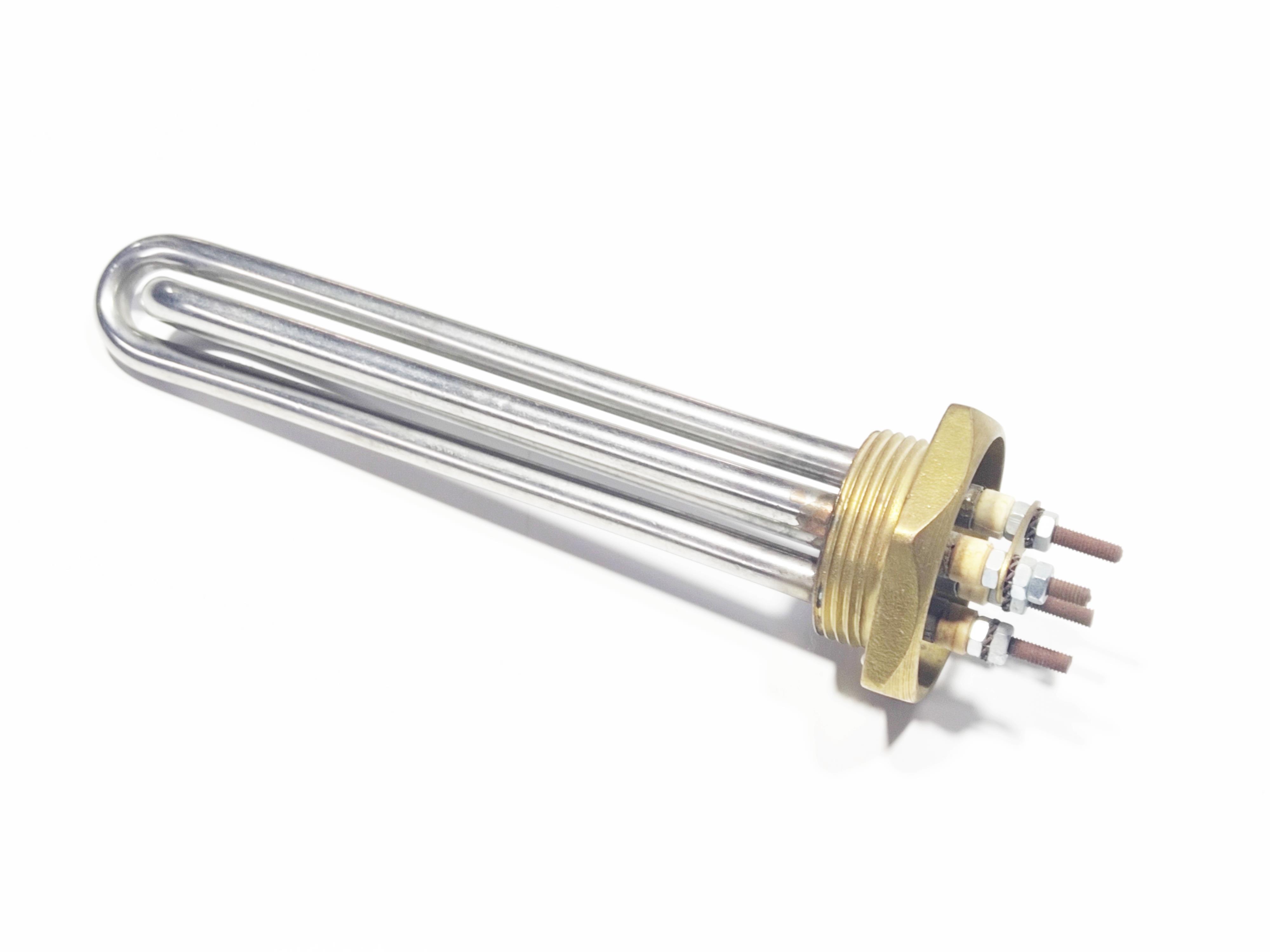 17cm 1 1/4 inç CR304 vidalı 1250W+1250W=2500W ısıtıcı rezistans 