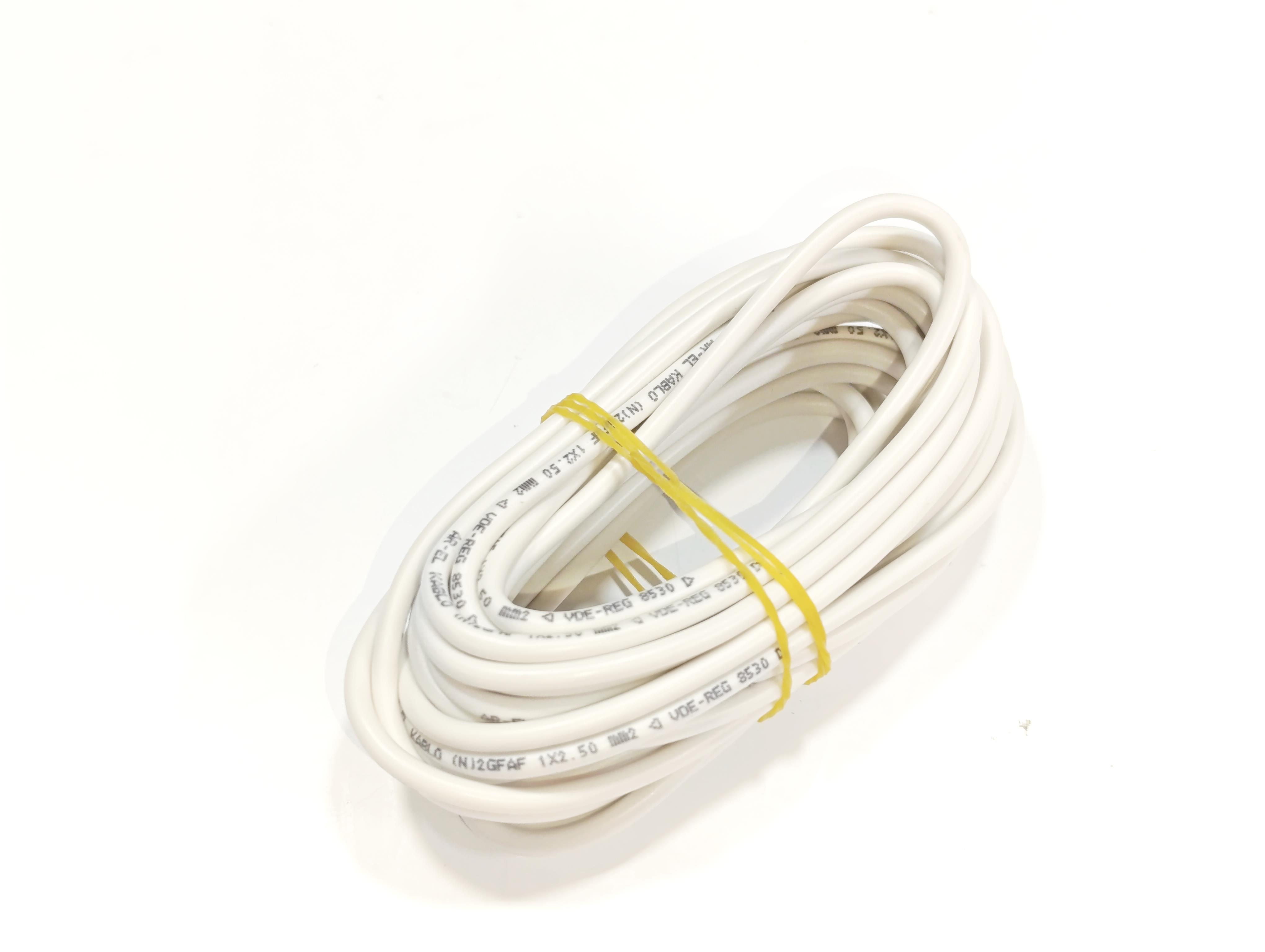 2,5mm 5metre Yanmaz Silikon Kablo BEYAZ Renk