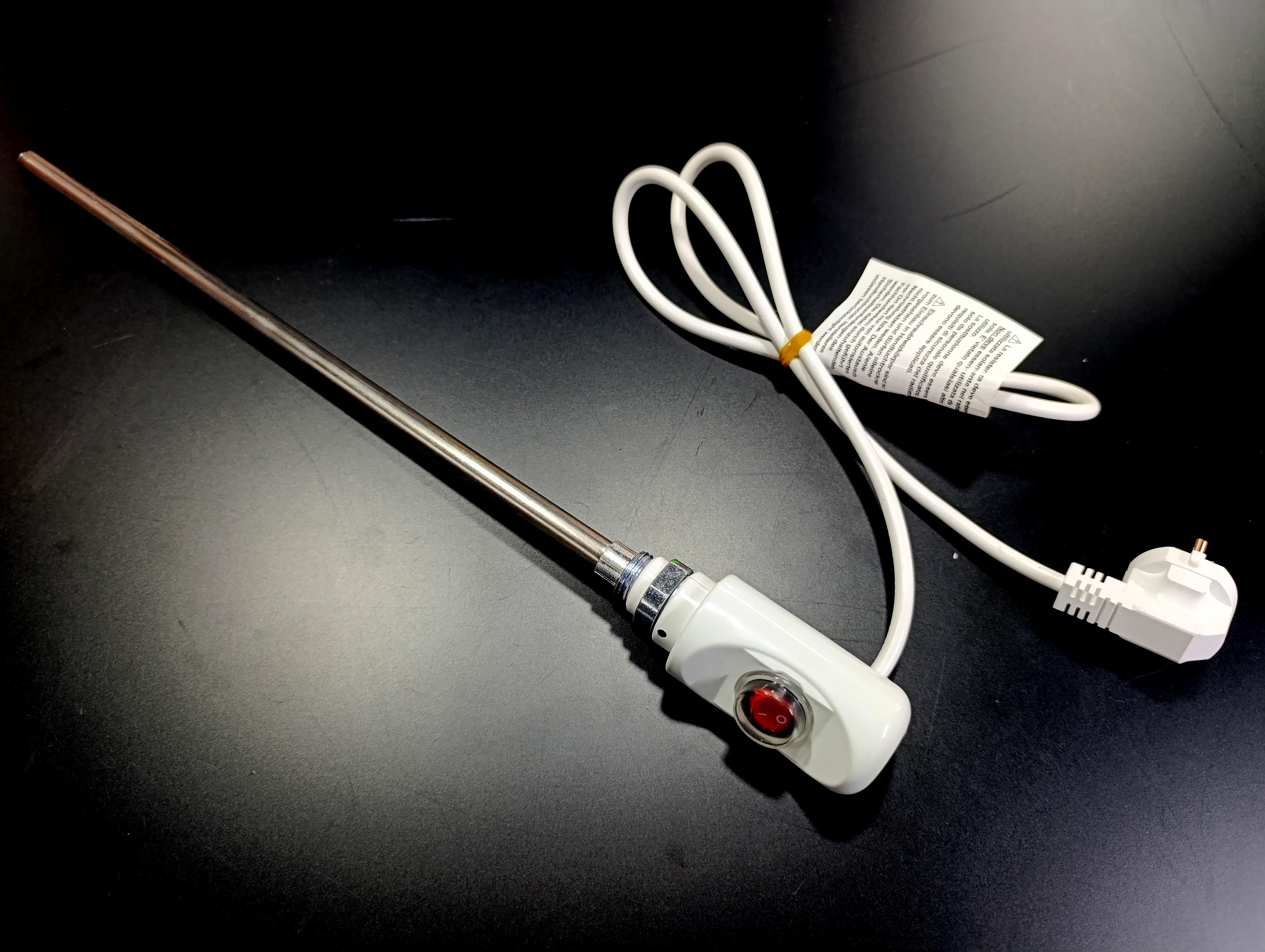 400W Beyaz Renk On/Off HP03 Model Havlupan Isıtıcı Rezistans 230V / L:370MM / 110cm TTR Fişli