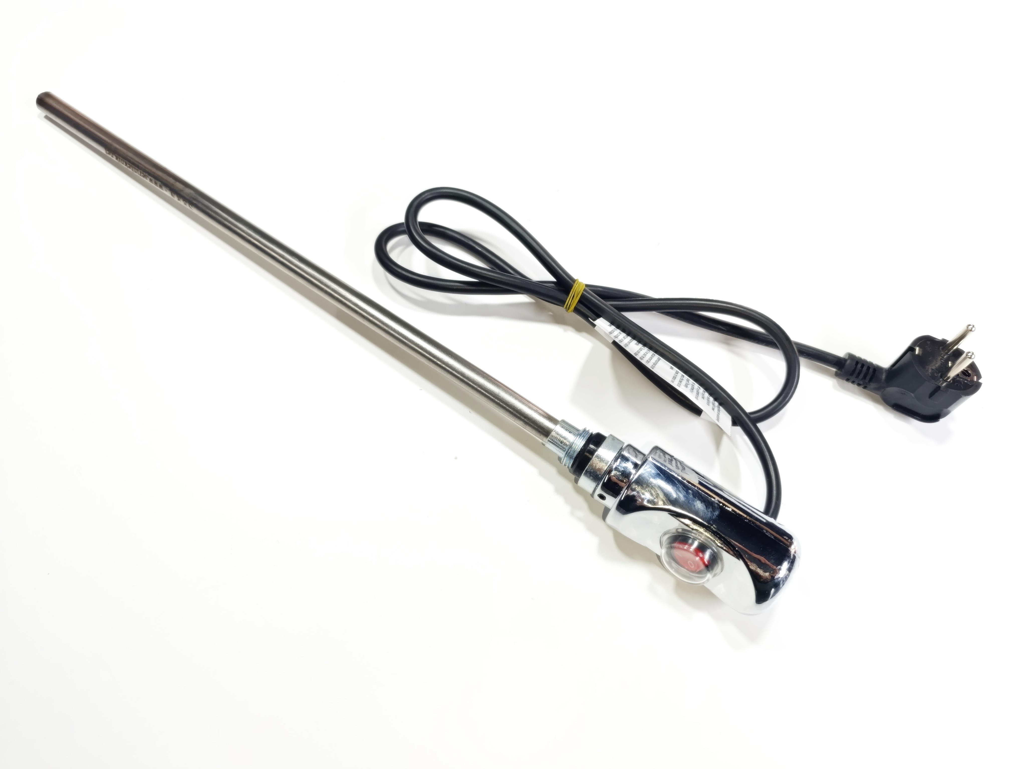 400W Krom Renk On/Off HP03 Model Havlupan Isıtıcı Rezistans 230V / L:370MM / 110cm TTR Fişli