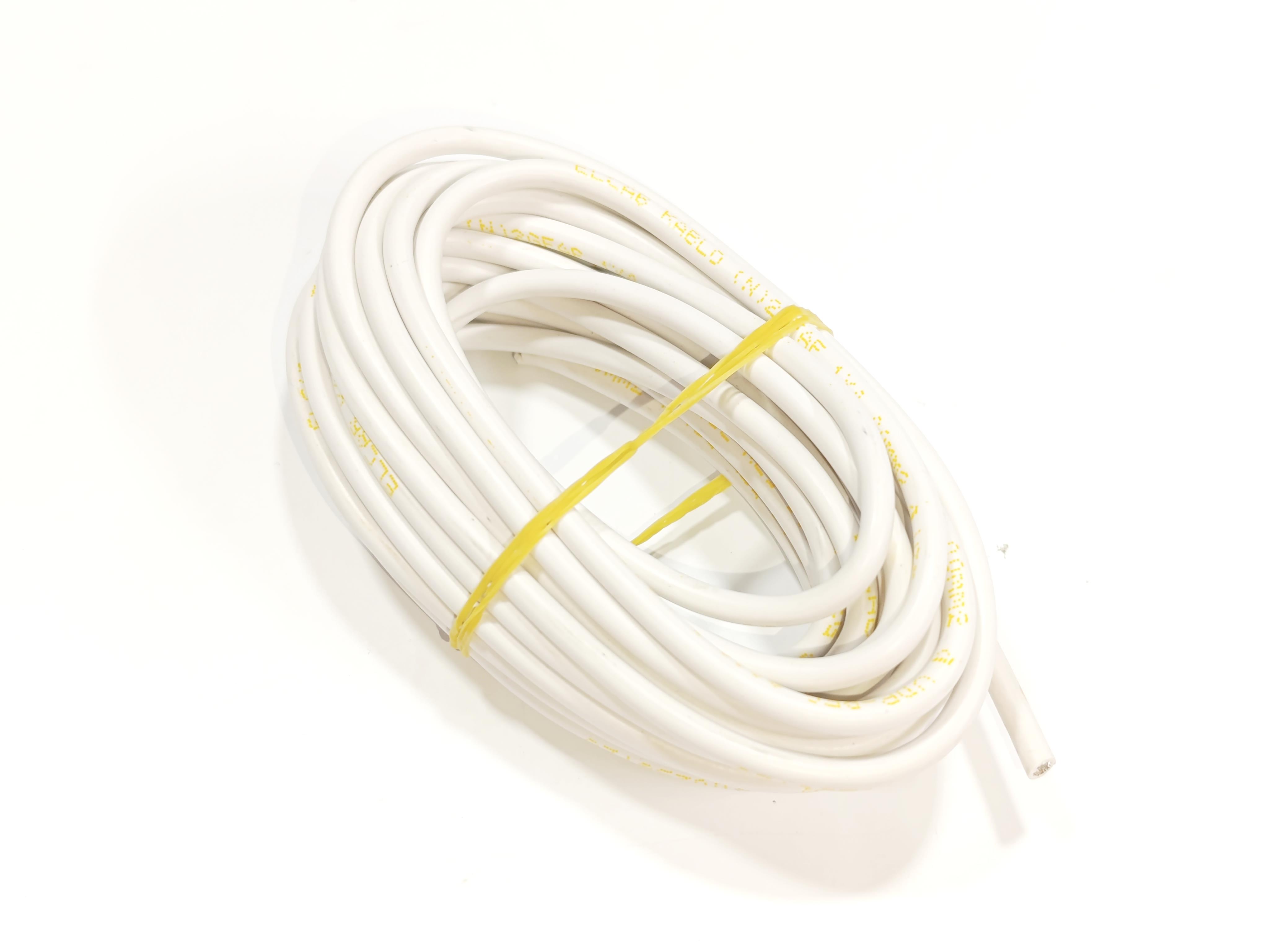 4mm 5metre Yanmaz Silikon Kablo BEYAZ Renk