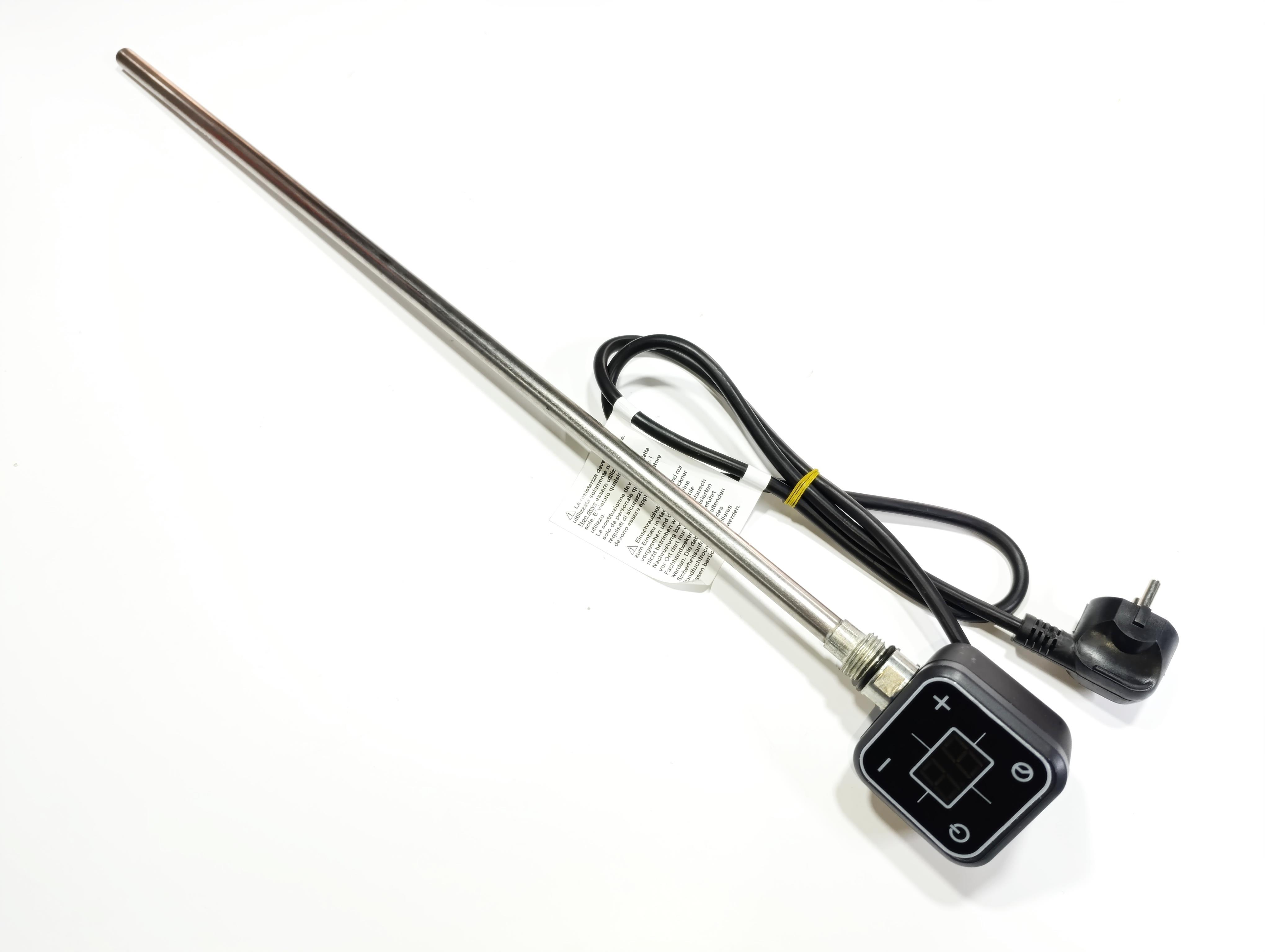 600W Antresit Renk Kare Dijital HP013 Model Havlupan Isıtıcı Rezistans 230 V / L:550 MM 