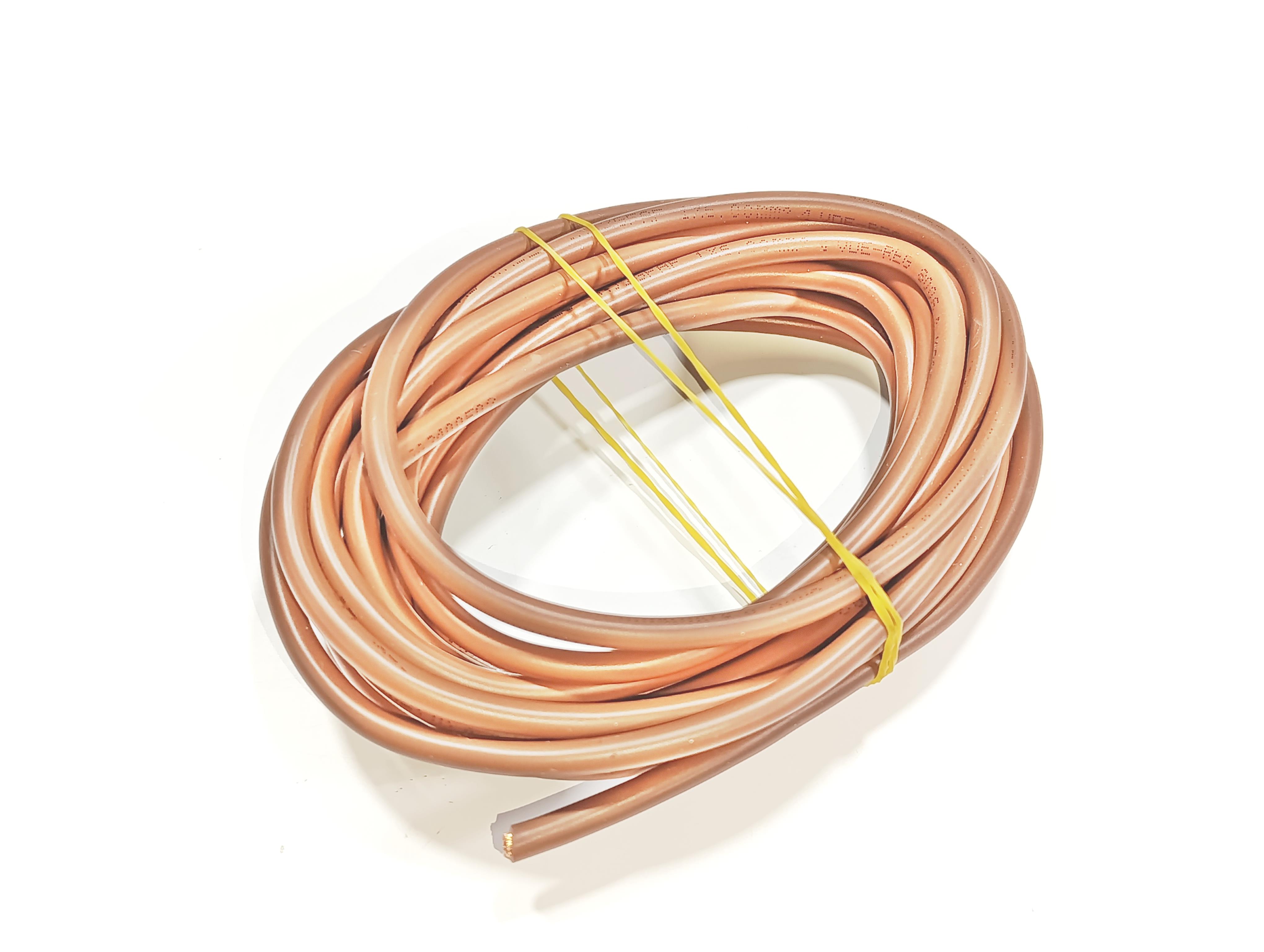 6mm 5metre Yanmaz Silikon Kablo KAHVERENGİ Renk