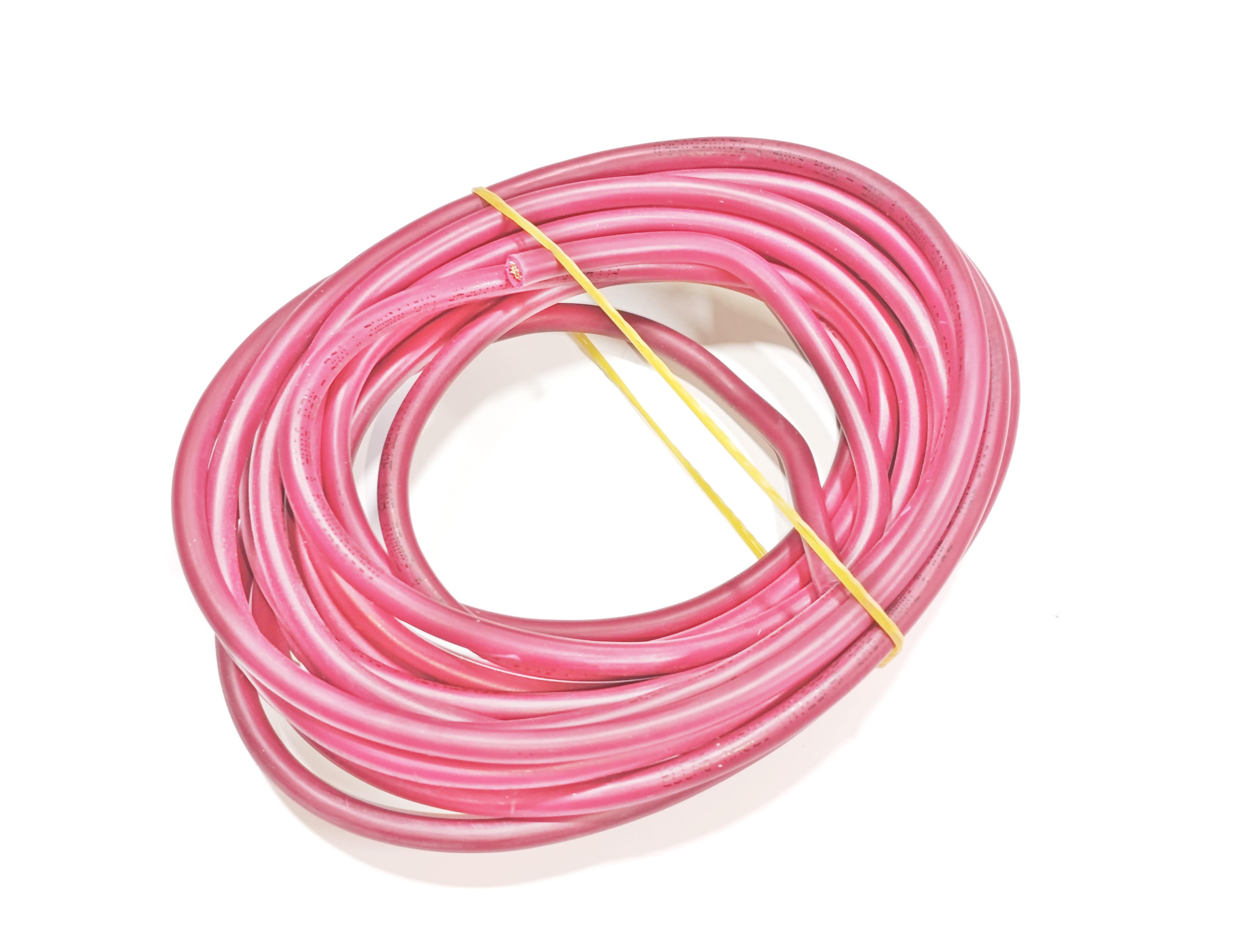 6mm 5metre Yanmaz Silikon Kablo KIRMIZI Renk