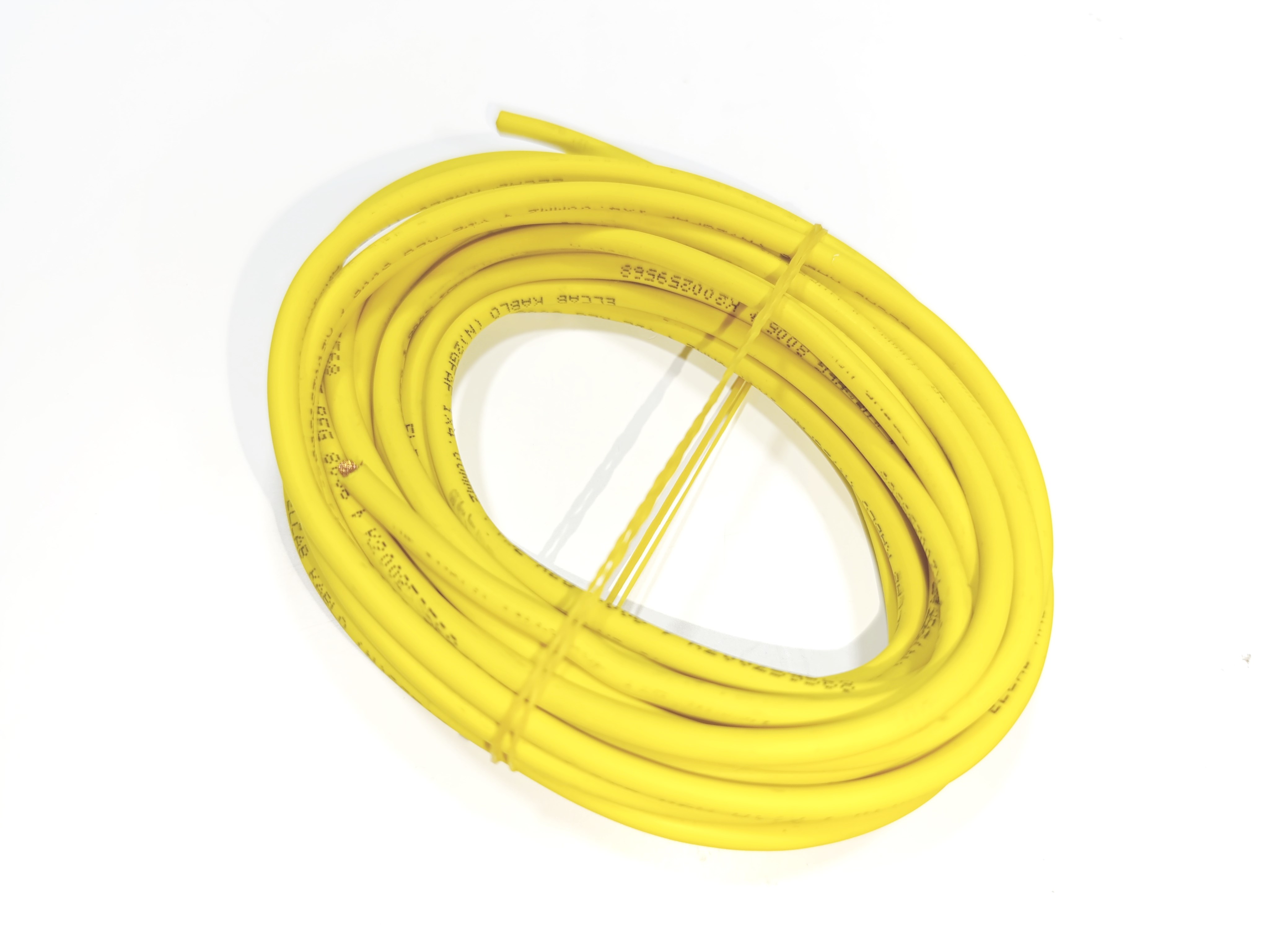 6mm 5metre Yanmaz Silikon Kablo SARI Renk