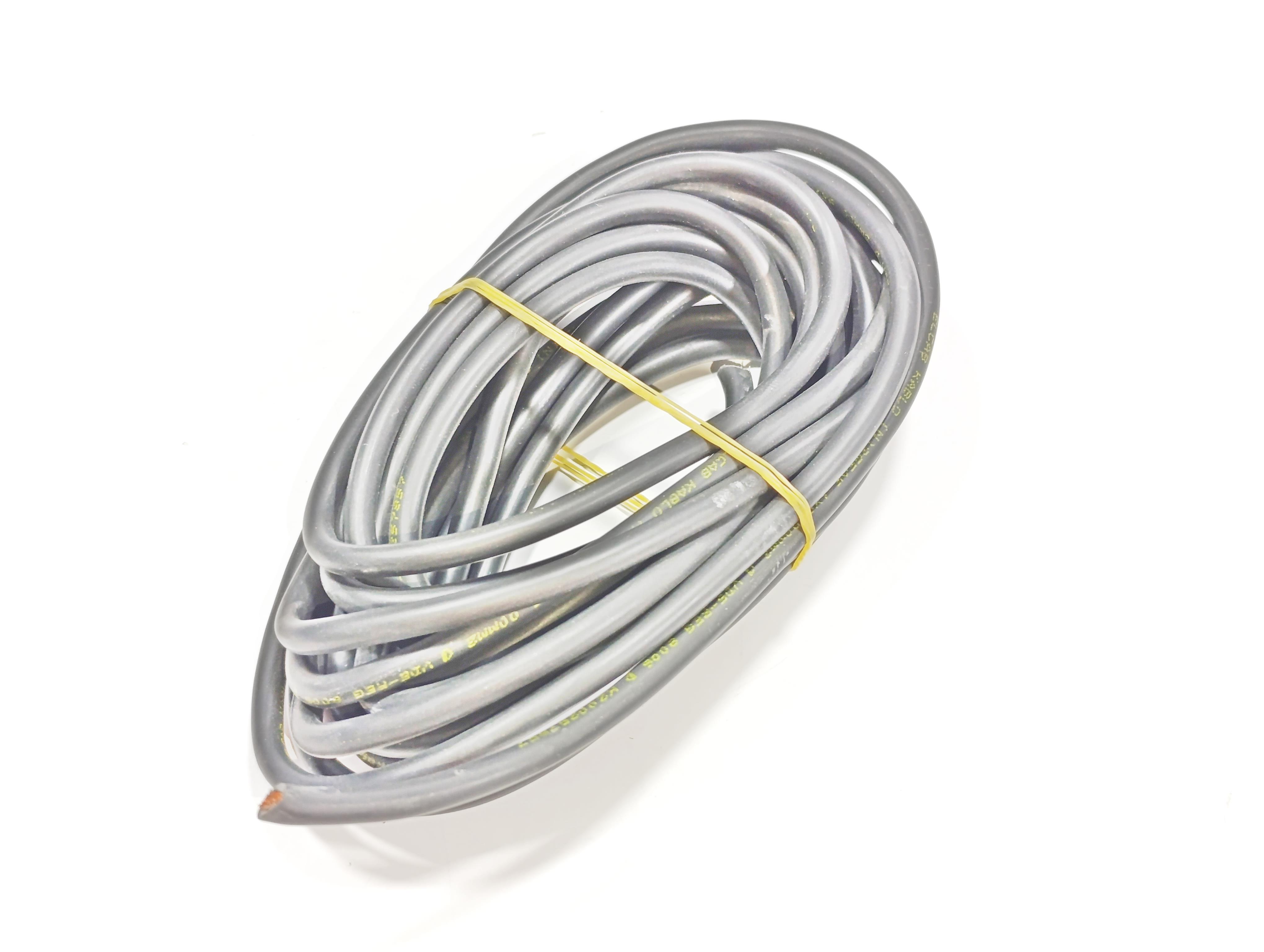6mm 5metre Yanmaz Silikon Kablo SİYAH Renk