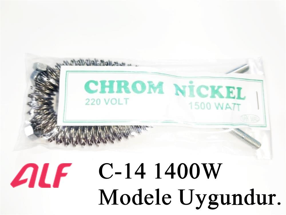 Alf C-14 1400W Modele Uyumlu 1500W İnfrared Soba Isıtıcı Rezistans Teli (Yatay)