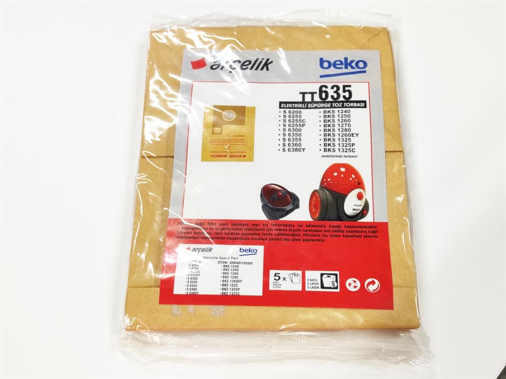 Arçelik Beko TT635 Kağıt torba (5'li Paket) 