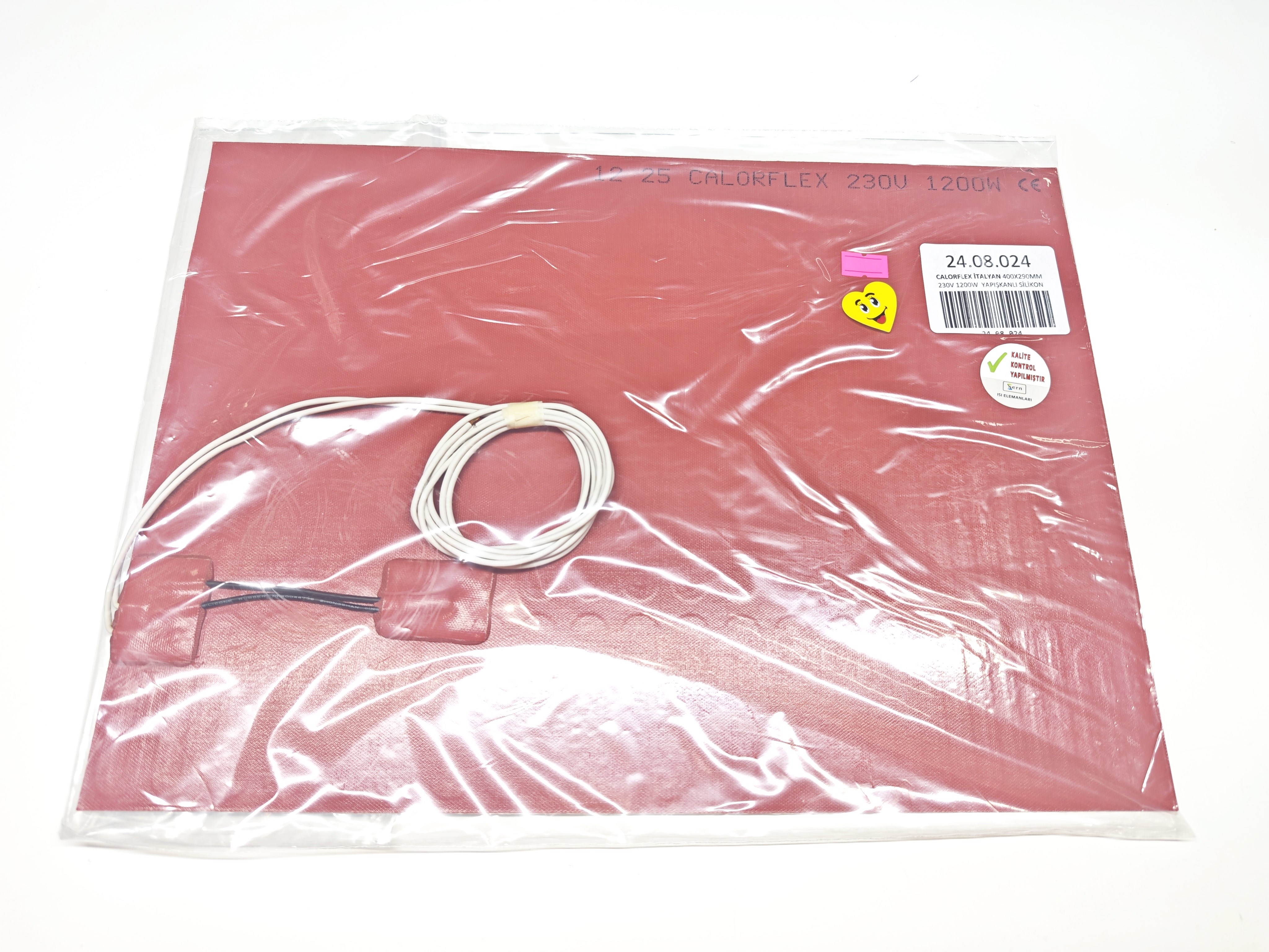 Calorflex İtalyan Açık Büfe Silikon Rezistans 400x290 mm 230V 1200W Yapışkanlı Termikli Isıtıcı