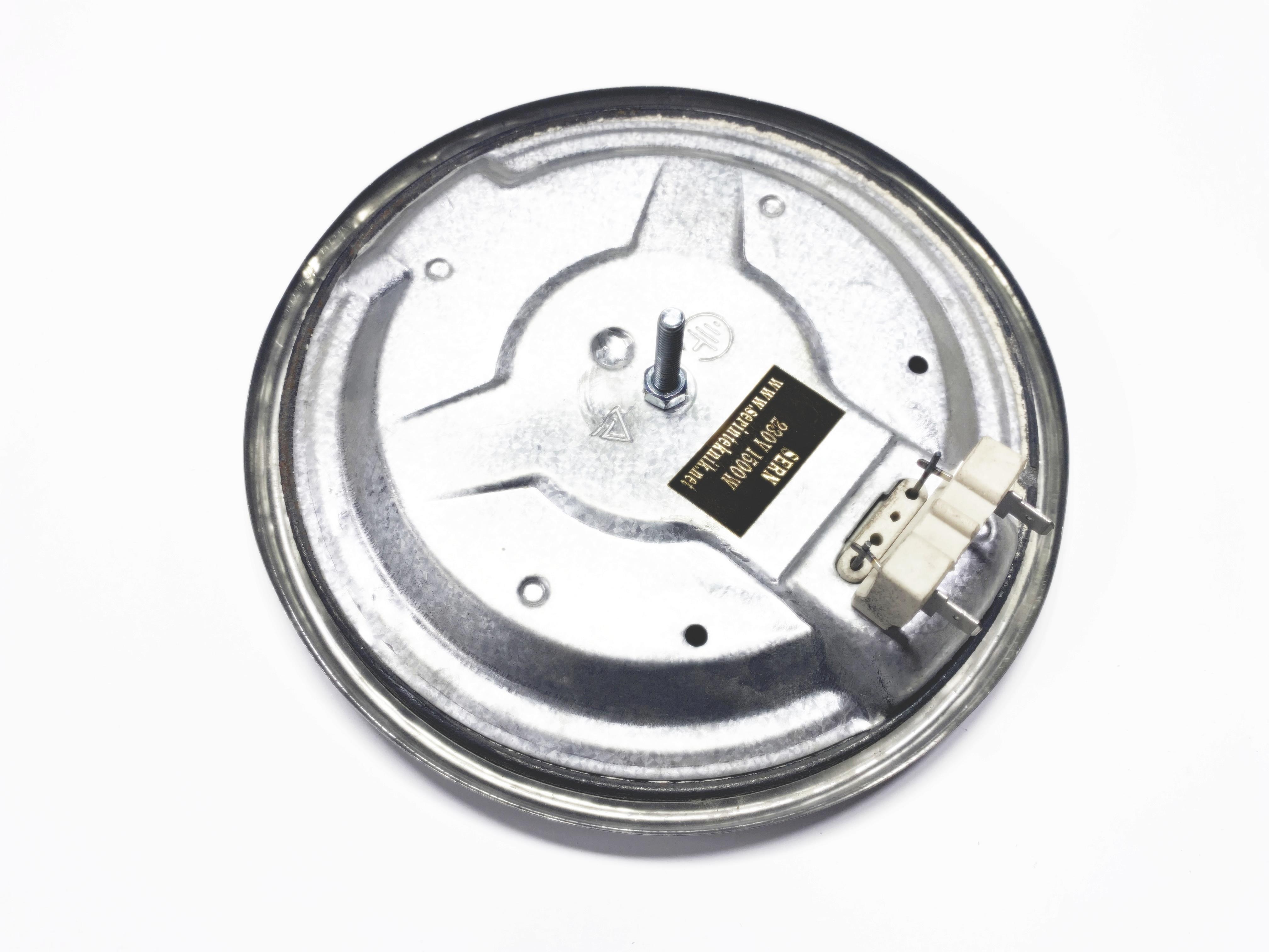 Elektrikli Ocak Pleyt 180mm 1500W 230V 2'li Soketli Büyük Rezistans