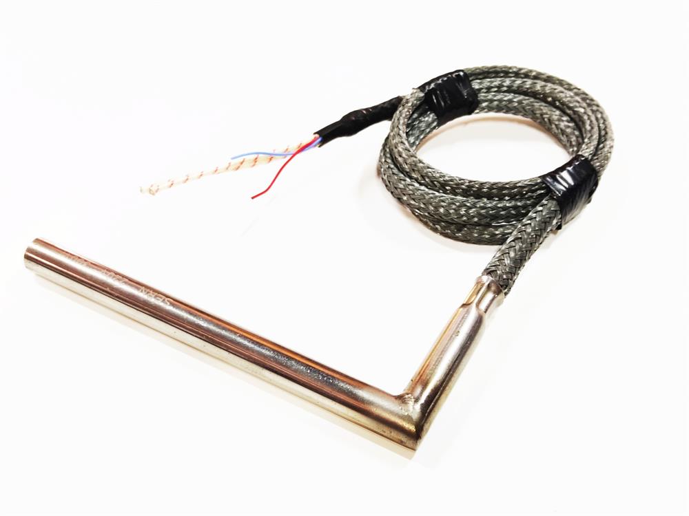 Fişek Isıtıcı Rezistans 13cm boy-12mm kalınlık-300 Watt-220 Volt Dirsekli