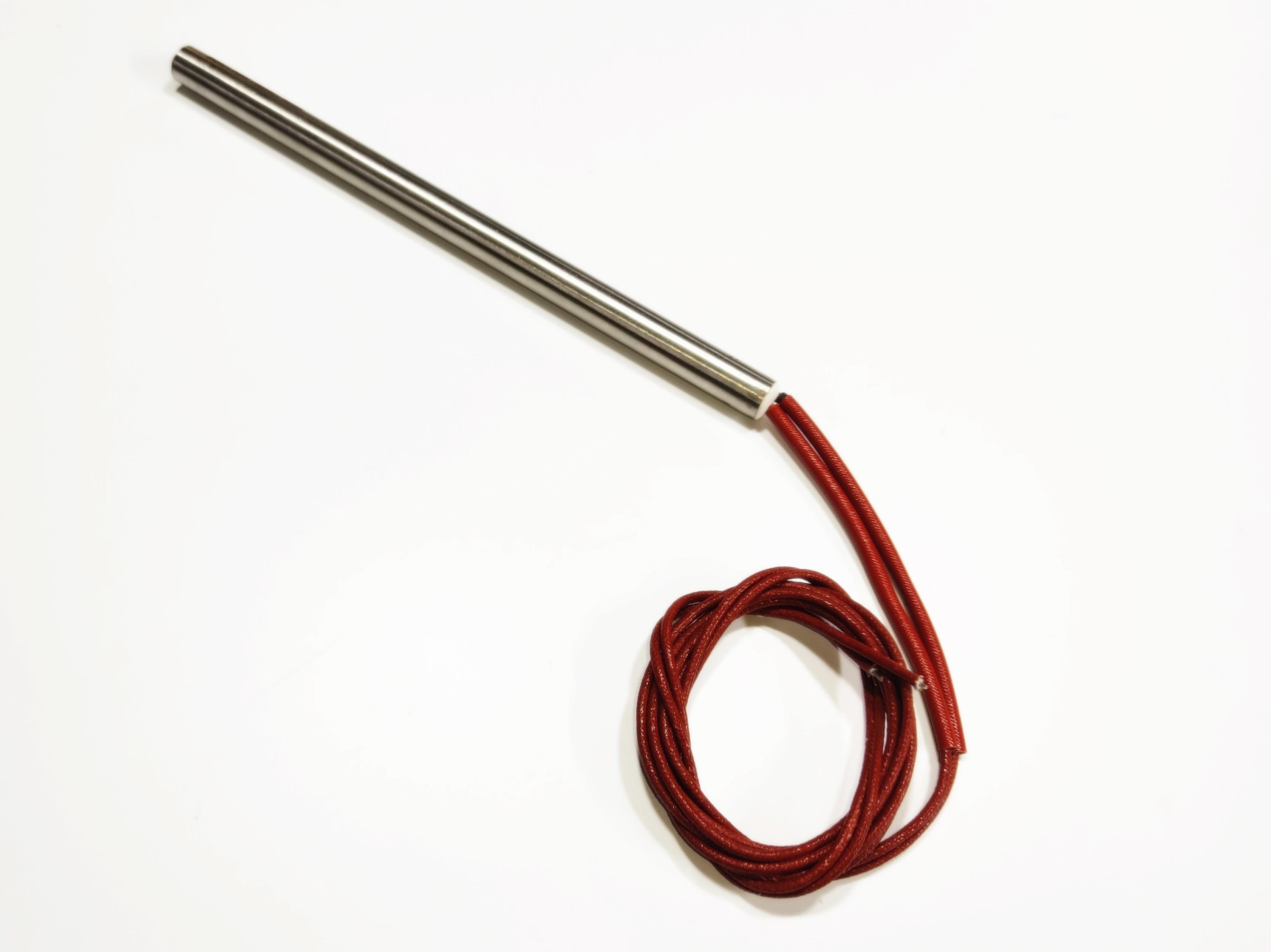 Fişek Isıtıcı Rezistans 20cm boy-12mm kalınlık-1300 Watt-220V 1mt kablolu