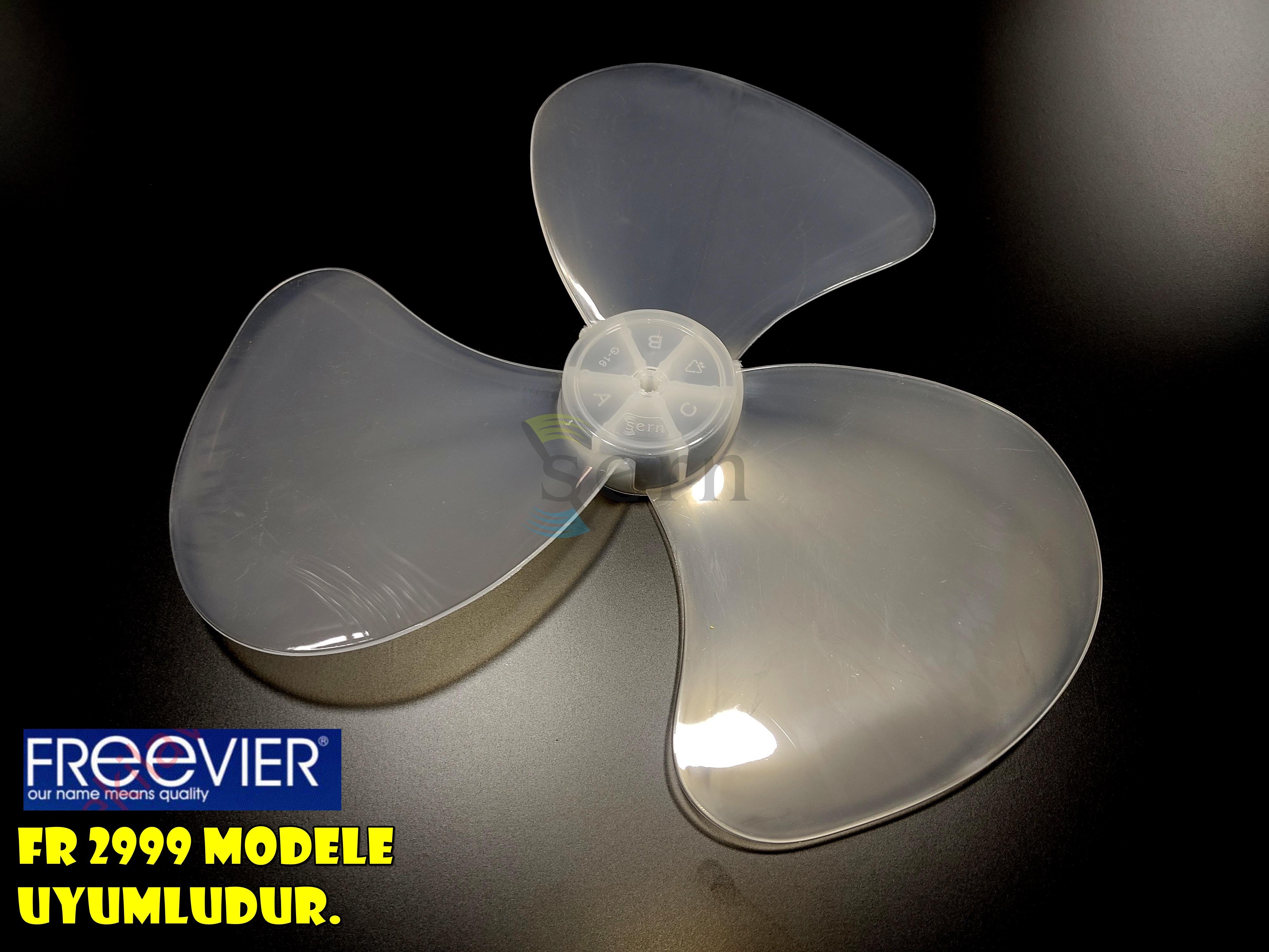 Freevier FR 2999 Modele Uyumlu Vantilatör Pervanesi 3 kanat 16inç 36cm Yumuşak Esnek 