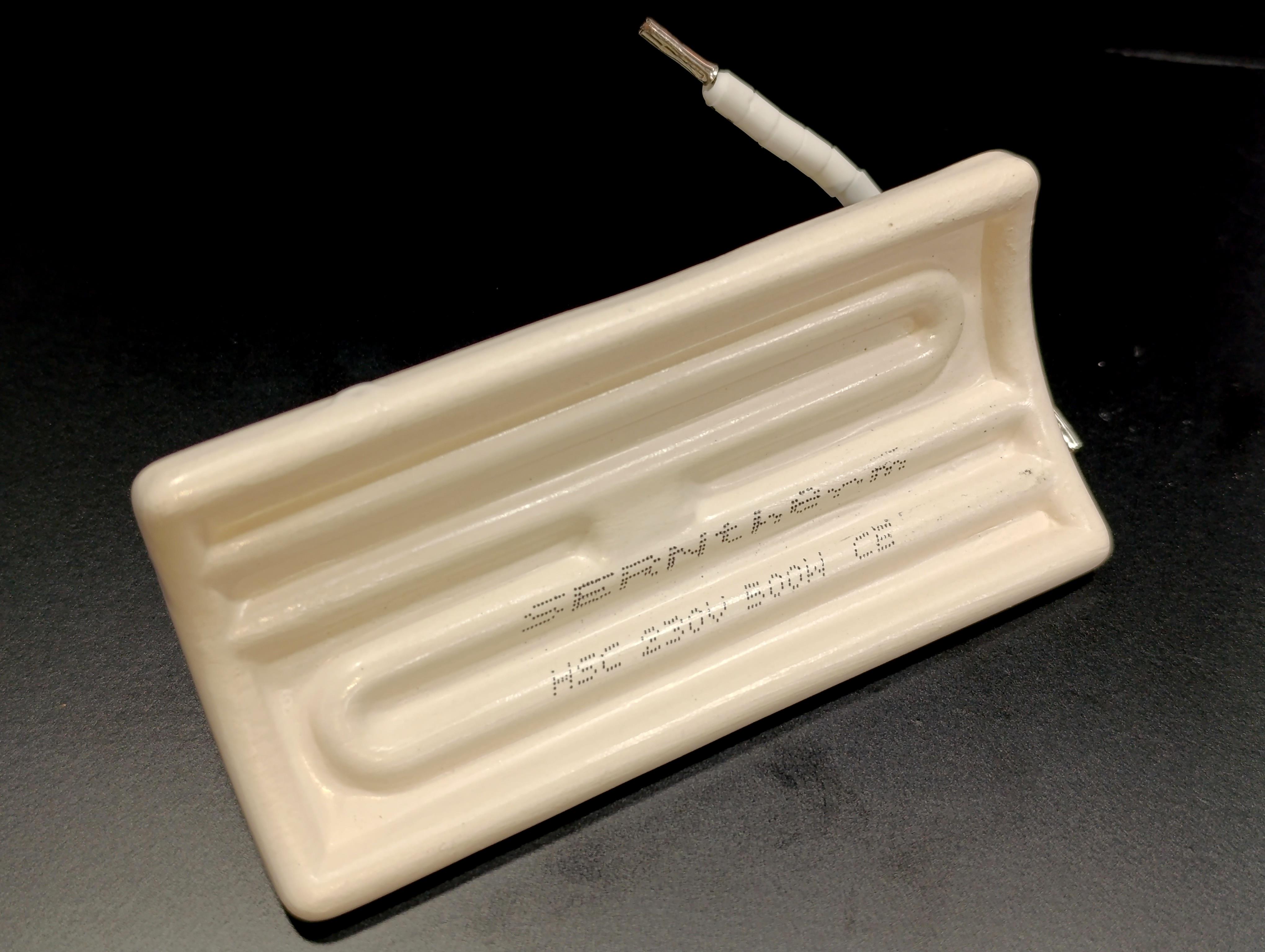 İnfrared Seramik Isıtıcı Rezistans KONKAV 122X60mm 500W 230V Beyaz Renk HSC Model 