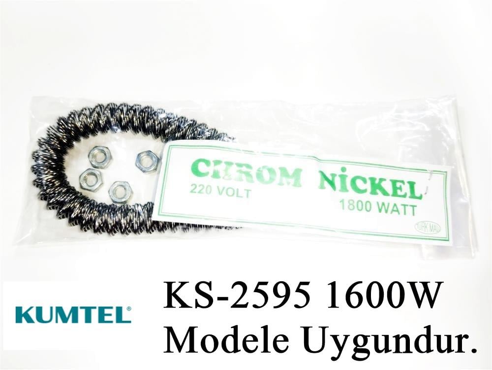 Kumtel KS-2595 1600W Uyumlu 1800W İnfrared Soba Isıtıcı Rezistans Teli (Yatay)