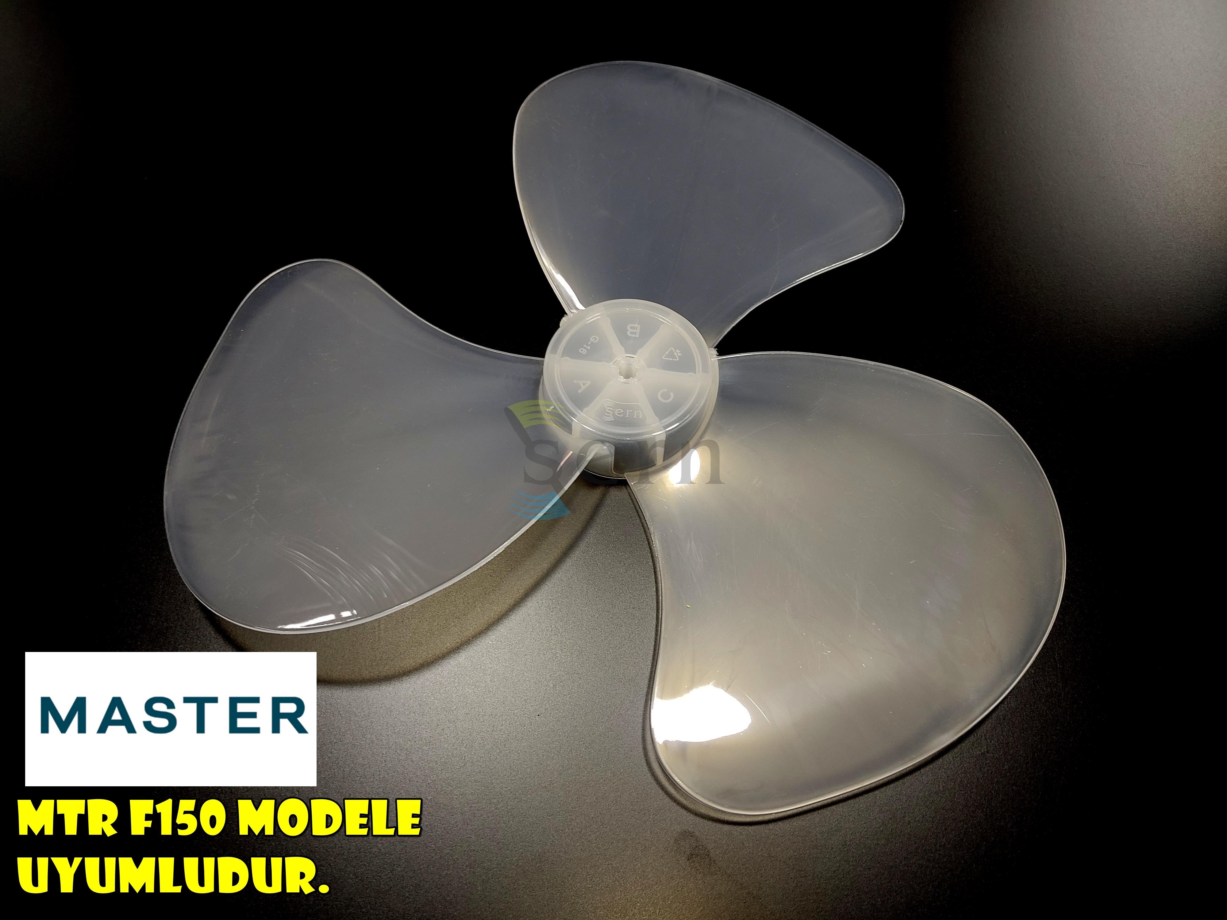 Master MTR F150 Modele Uyumlu Vantilatör Pervanesi 3 kanat 16inç 36cm Yumuşak Esnek 