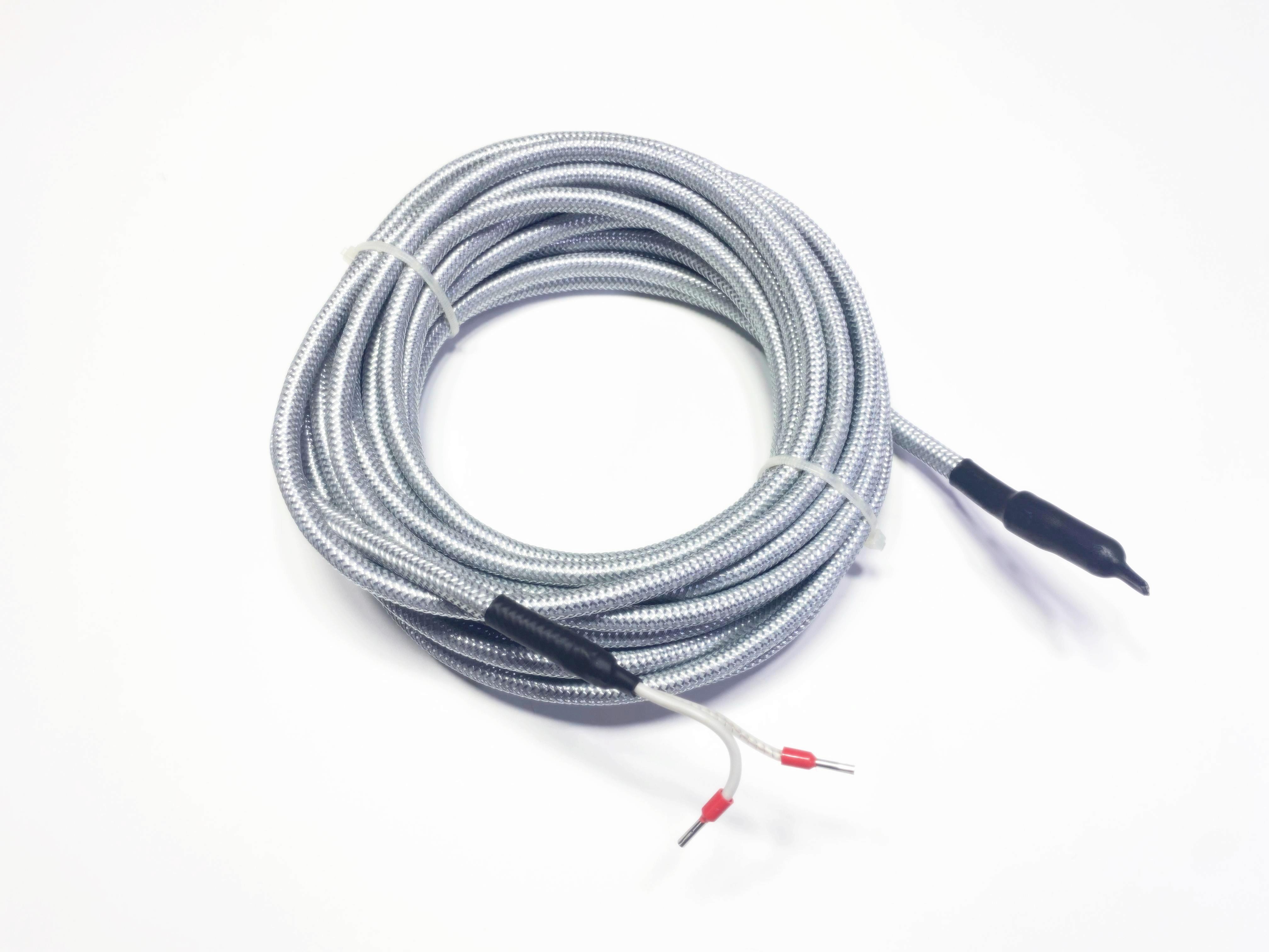 Metal Örgü Korumalı Silikon Kablolu Isıtıcı Rezistansı 6+1mt 300W 230V