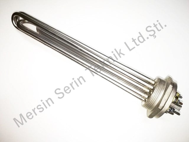 Nikel Zırhlı 2inç 7.5KW Trifaze 35cm Sanayi Kafa Isıtıcı Rezistans 