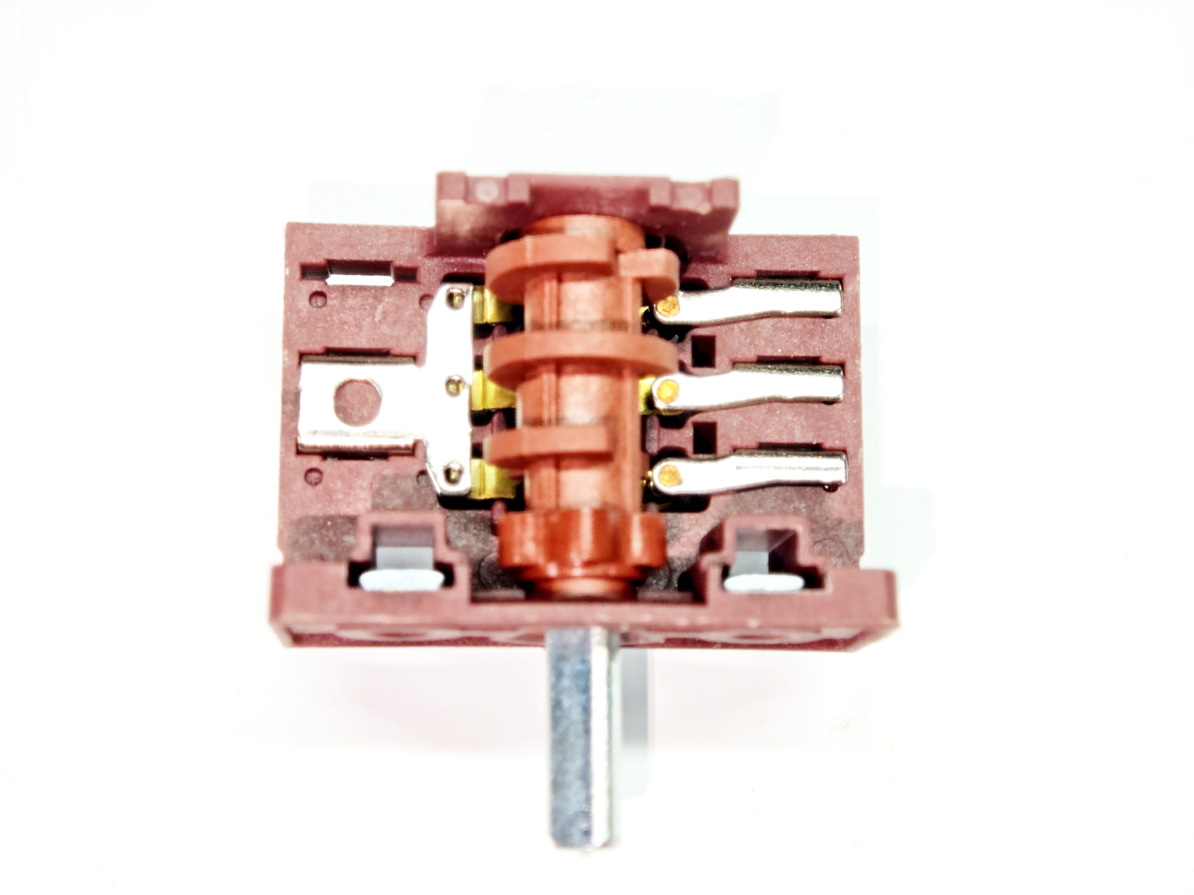 Polyemit Çevirmeli Şalter 3+2 AC3 4 Kademe Kahverengi