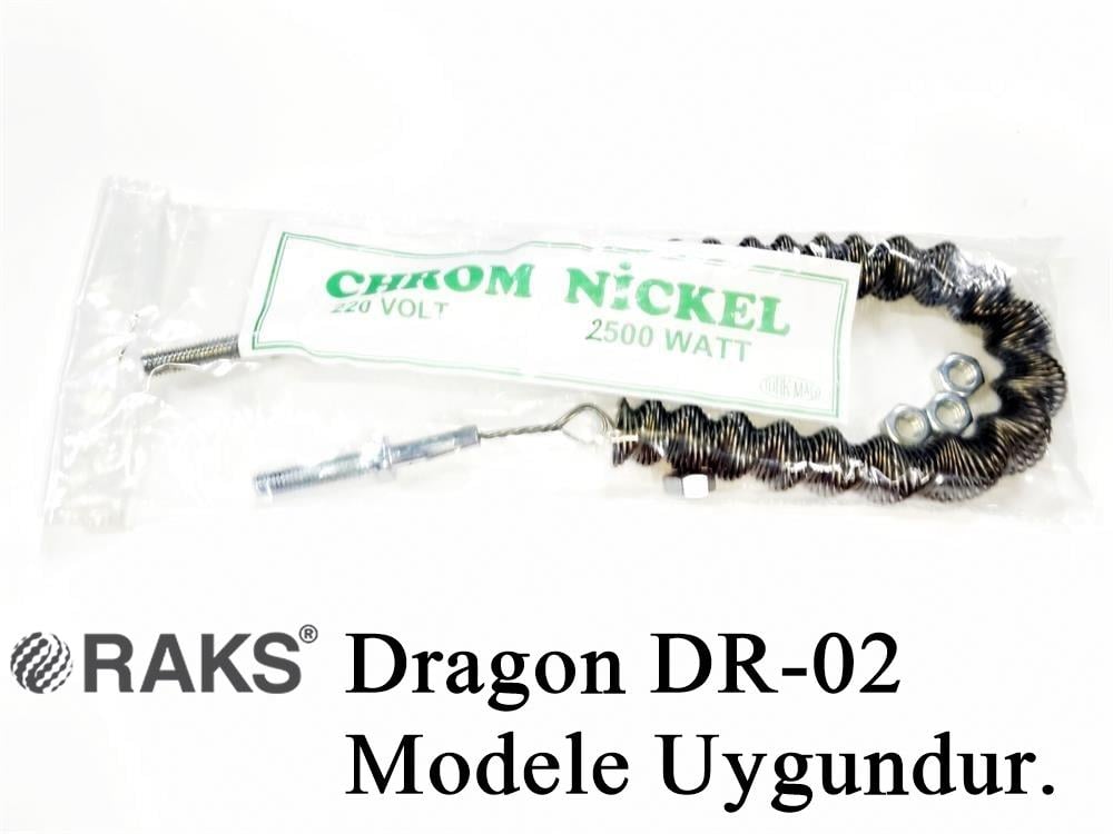 Raks Dragon DR-02 Modele Uyumlu 2500W İnfrared Soba Isıtıcı Rezistans Teli (Yatay) 