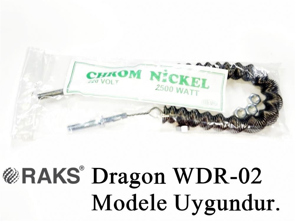 Raks Dragon WDR-02 2500W Modele Uyumlu 2500W İnfrared Soba Isıtıcı Rezistans Teli (Yatay) 