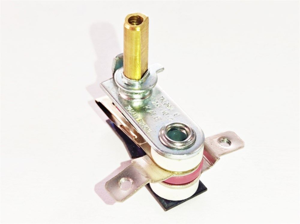 Silter Ütü Isı Termostadı, Bimetal, vidalı, kısa paso 20mm