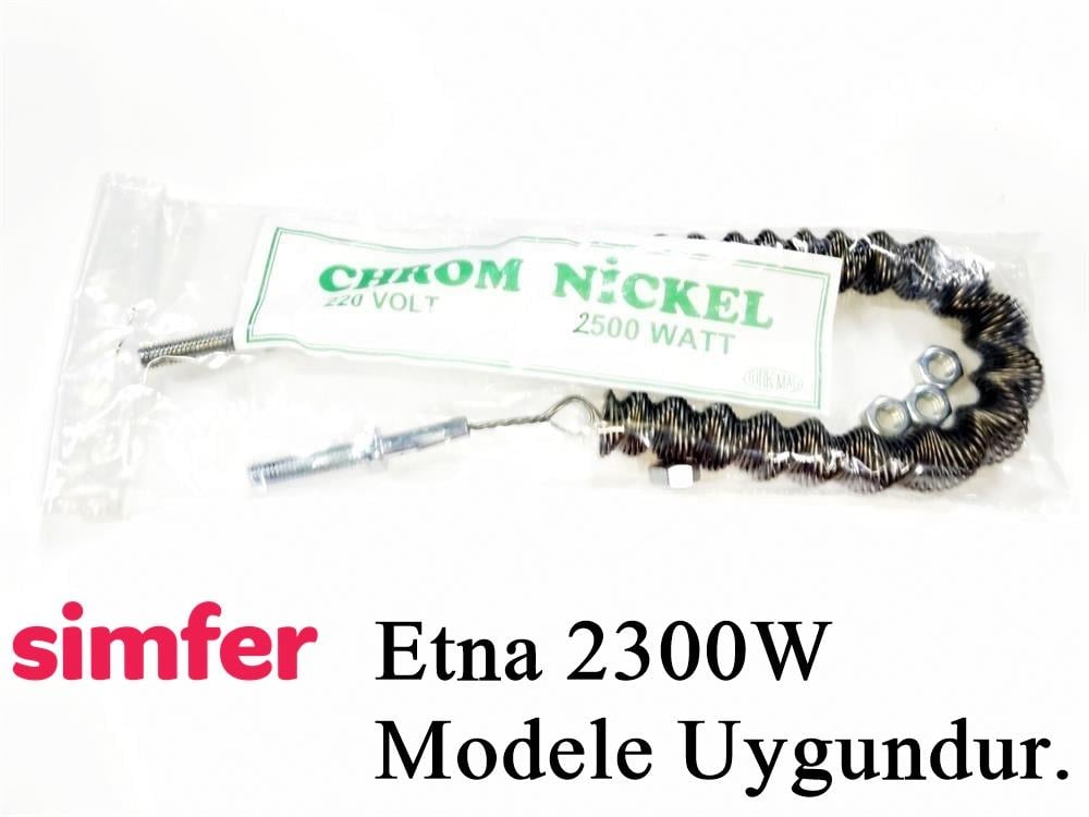 Simfer Etna 2300W Modele Uyumlu 2500W İnfrared Soba Isıtıcı Rezistans Teli (Yatay) 