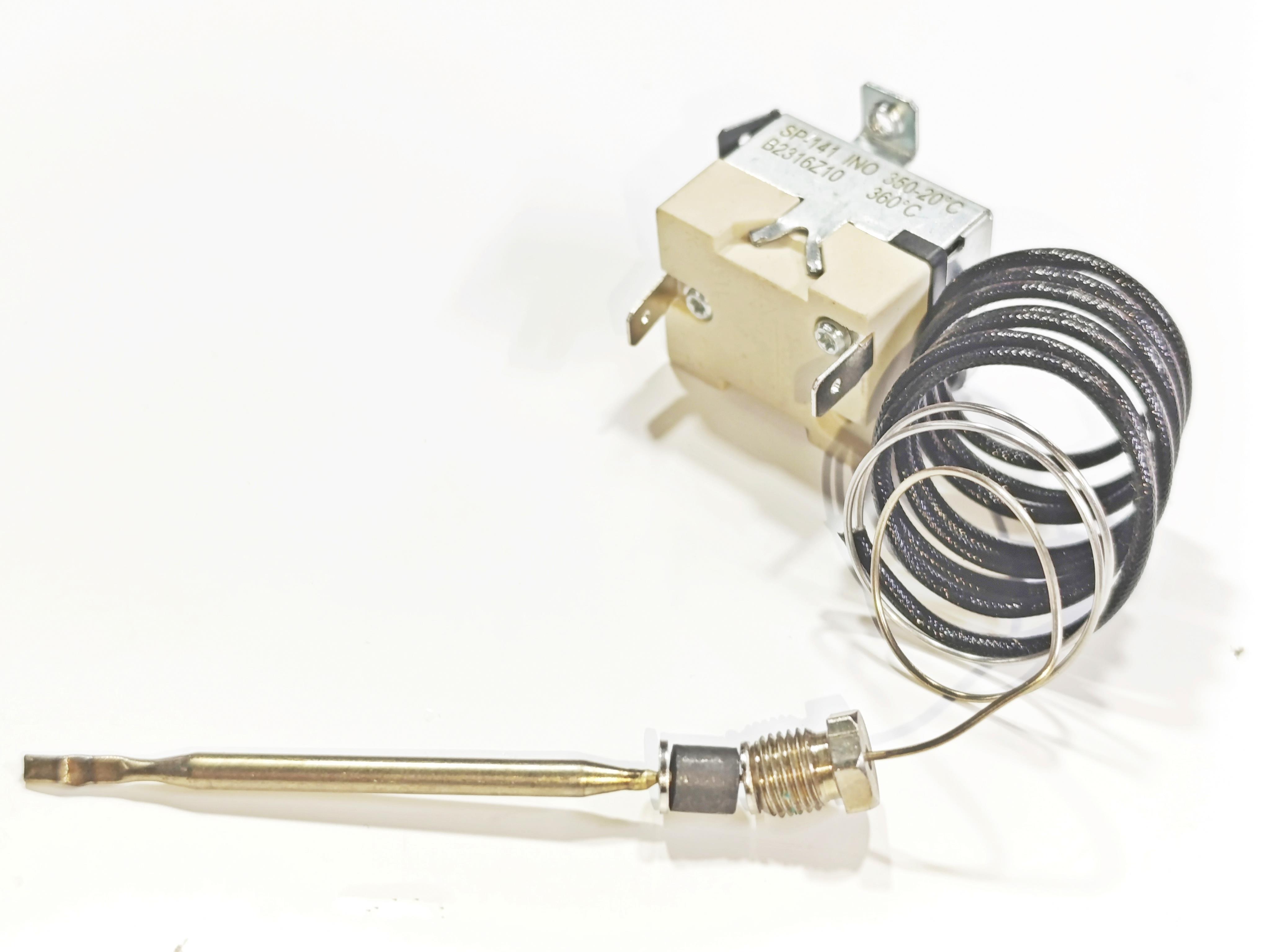 Tecasa 350°C Limit Termostat – SP-141 B2329Z – Rekorlu Kuyruklu – 1000 mm Kapiler