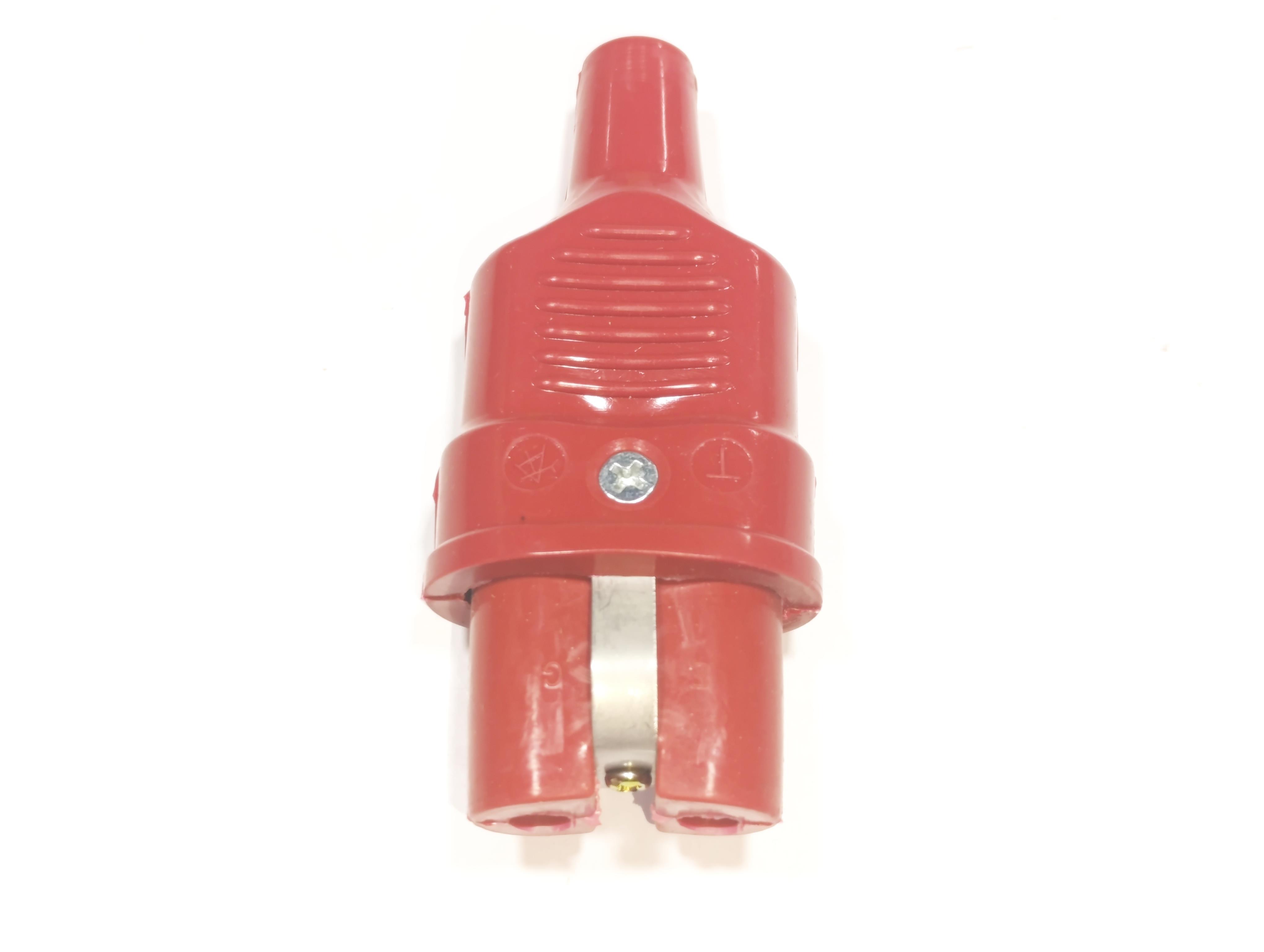 TYP-DÜ-2-Sİ Endüstriyel Düz Model Silikon Erkek Fiş – 300°C Isıya Dayanıklı – 16A 250V