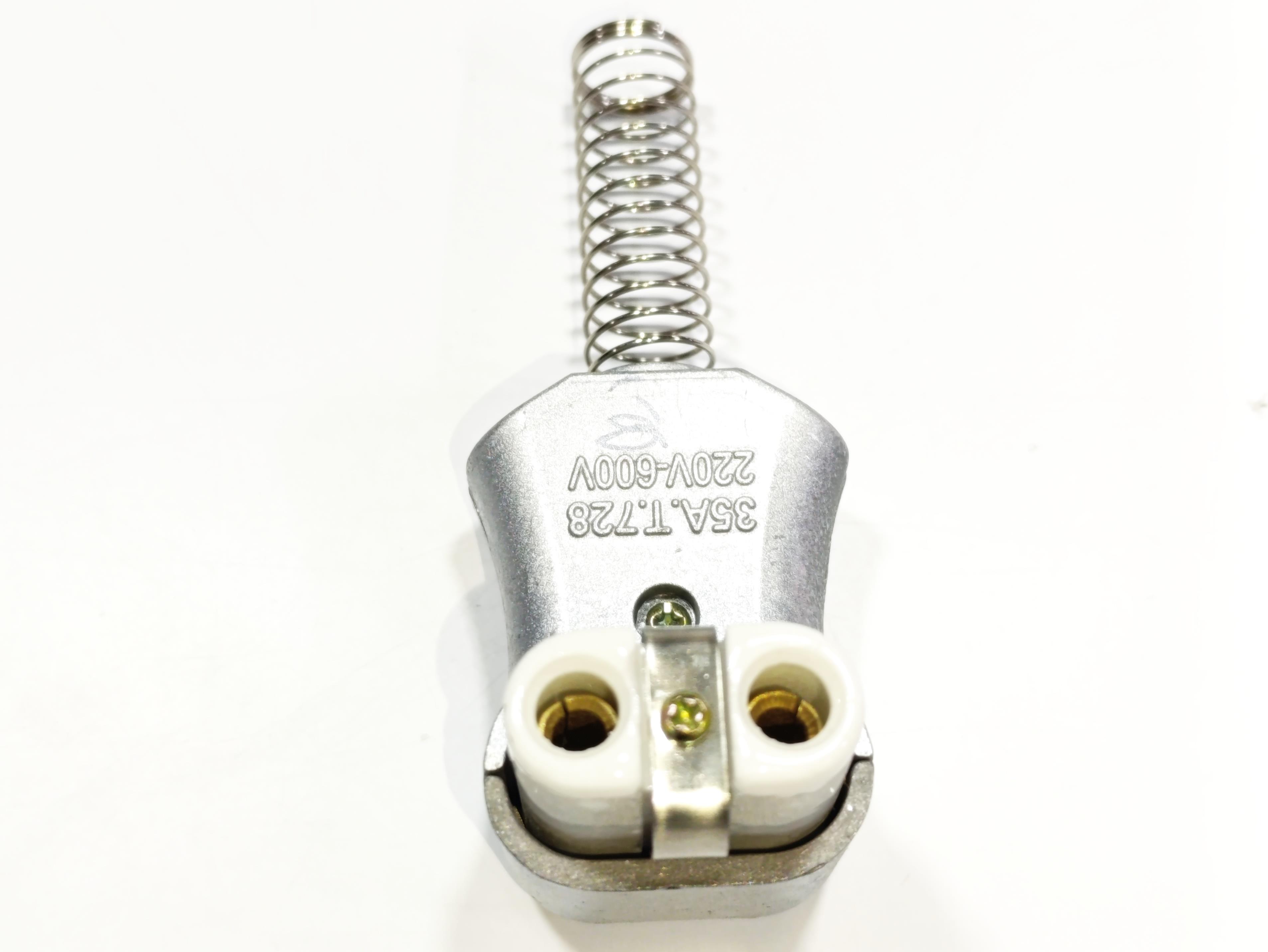 TYP-YA-2-AL Endüstriyel Yan Model Erkek Fiş – Alüminyum/Seramik – 400°C – 35A – 220-600V