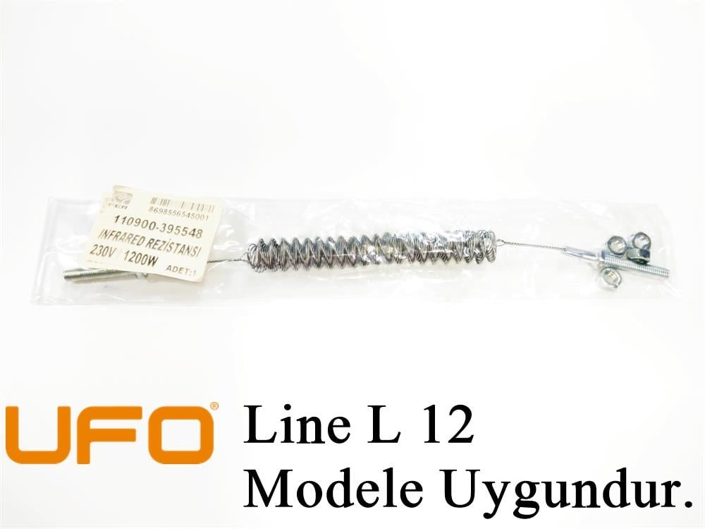UFO Line L/12 Modele Uyumlu 1200W İnfrared Soba Isıtıcı Rezistans Teli (Yatay)