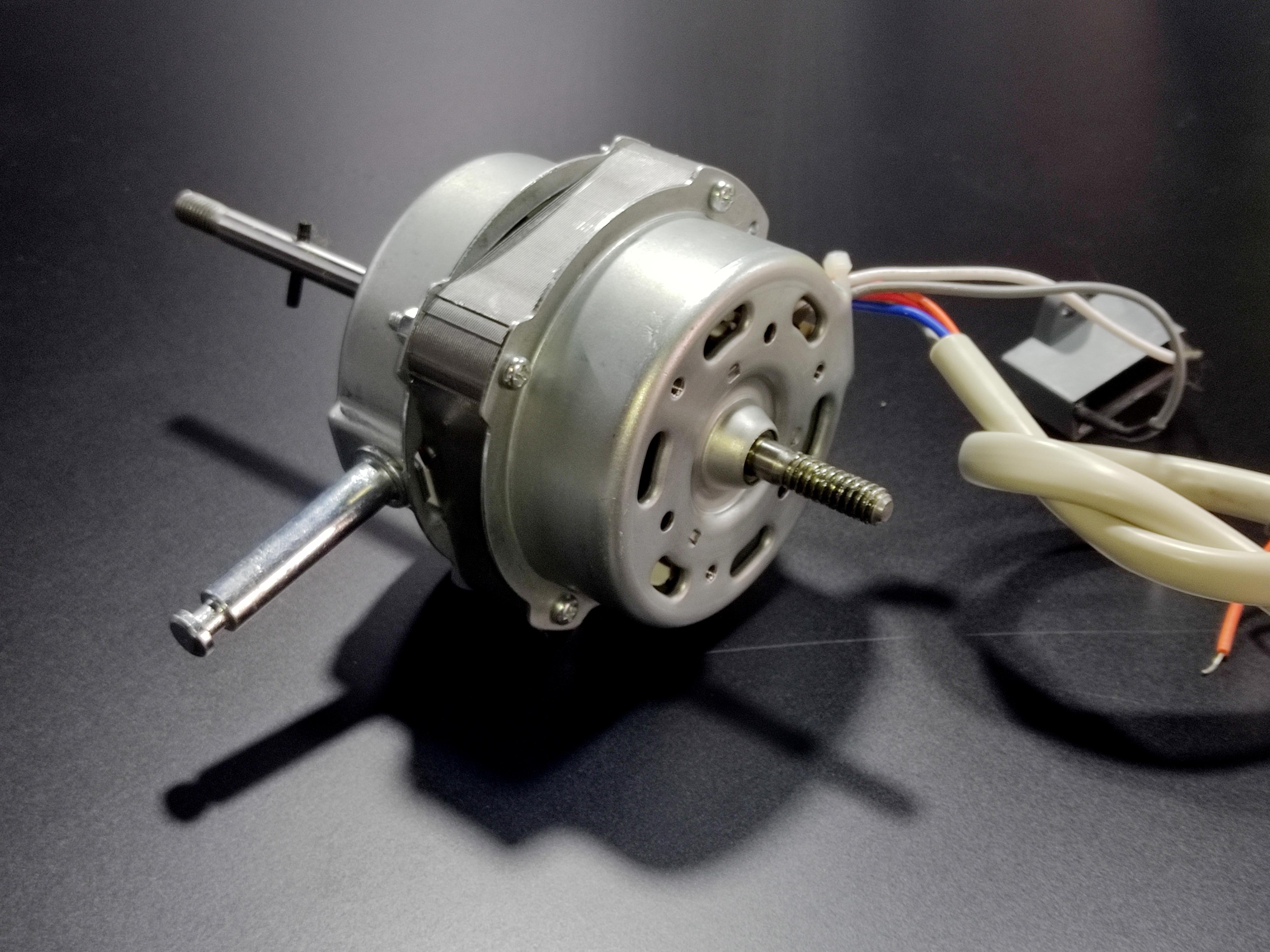 Vantilatör Motoru 220V 4 uçlu burçlu 55W küçük Model 1