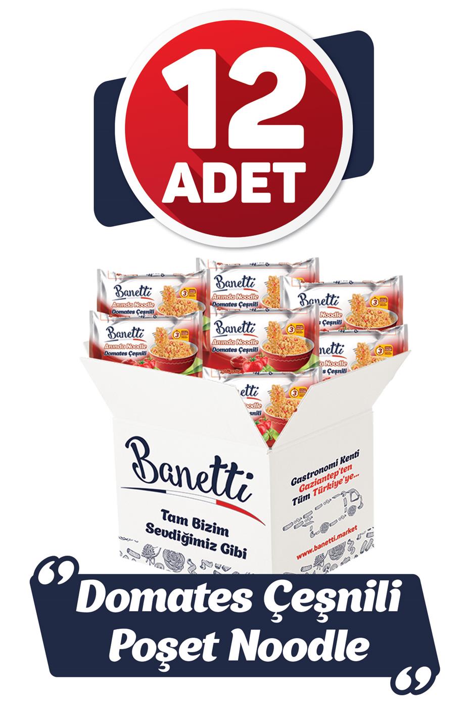 Banetti Poşet Noodle Domates Çeşnili 12 Adet