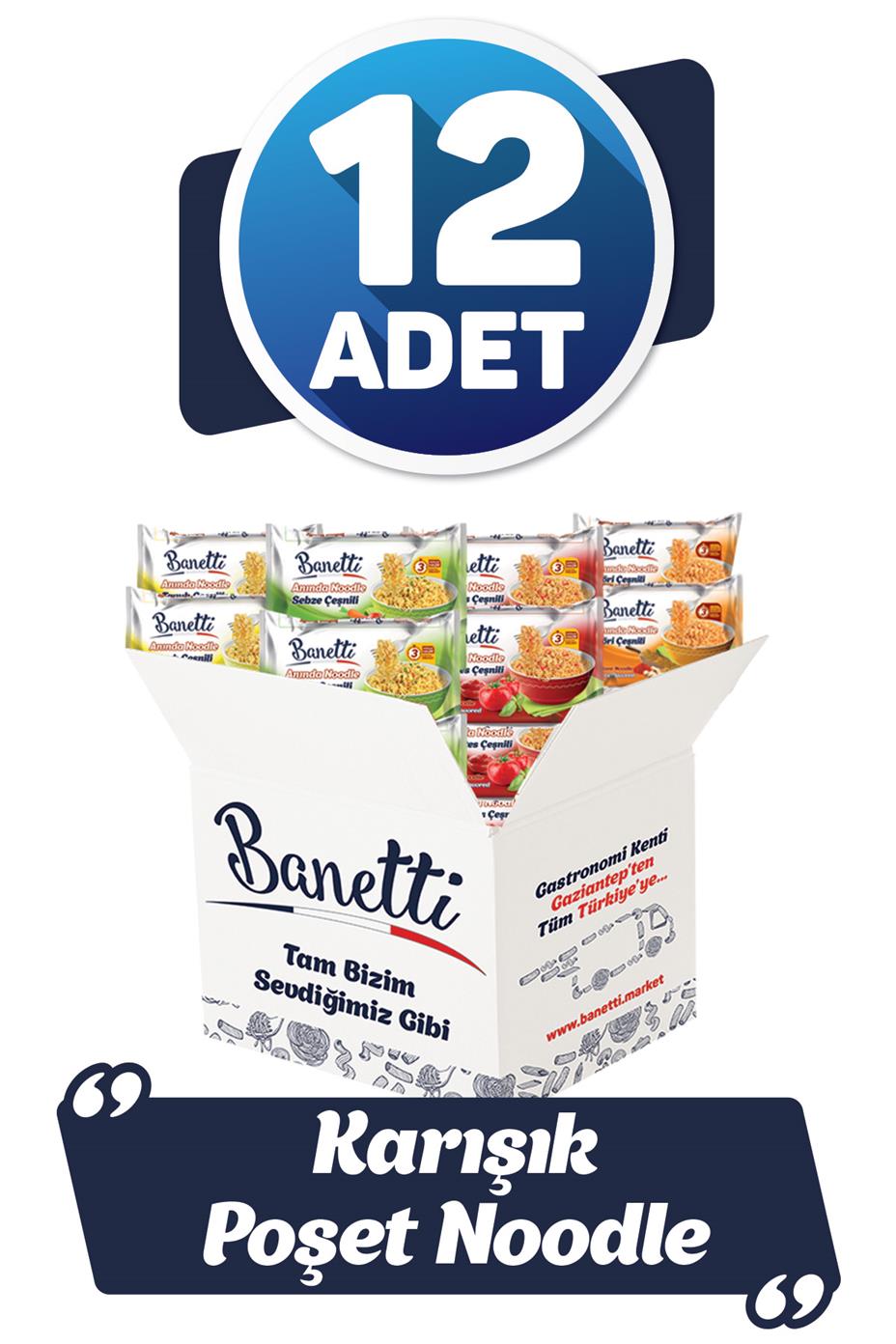 Banetti Poşet Noodle Karışık 12 Adet