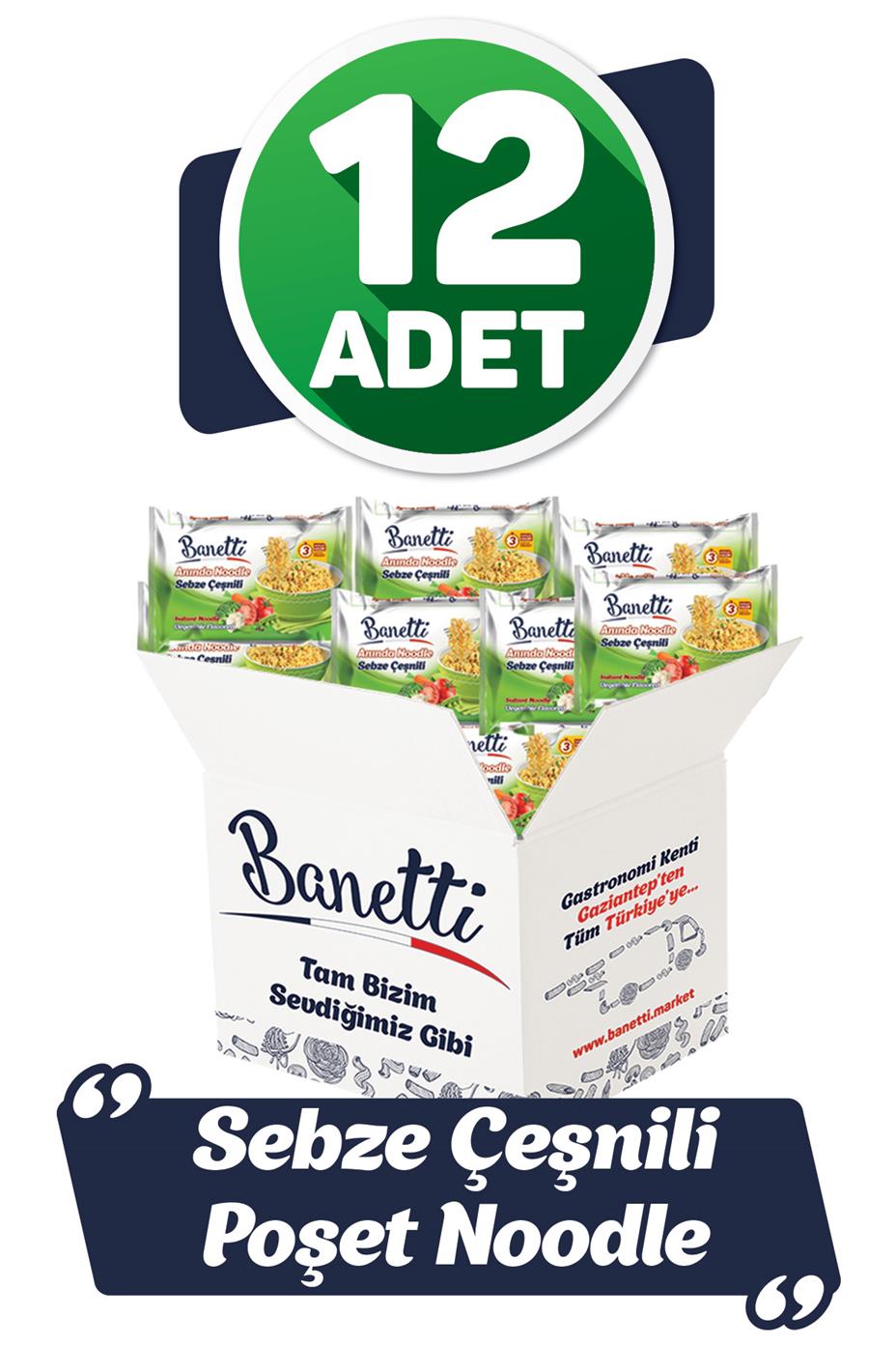 Banetti Poşet Noodle Sebze Çeşnili 12 Adet