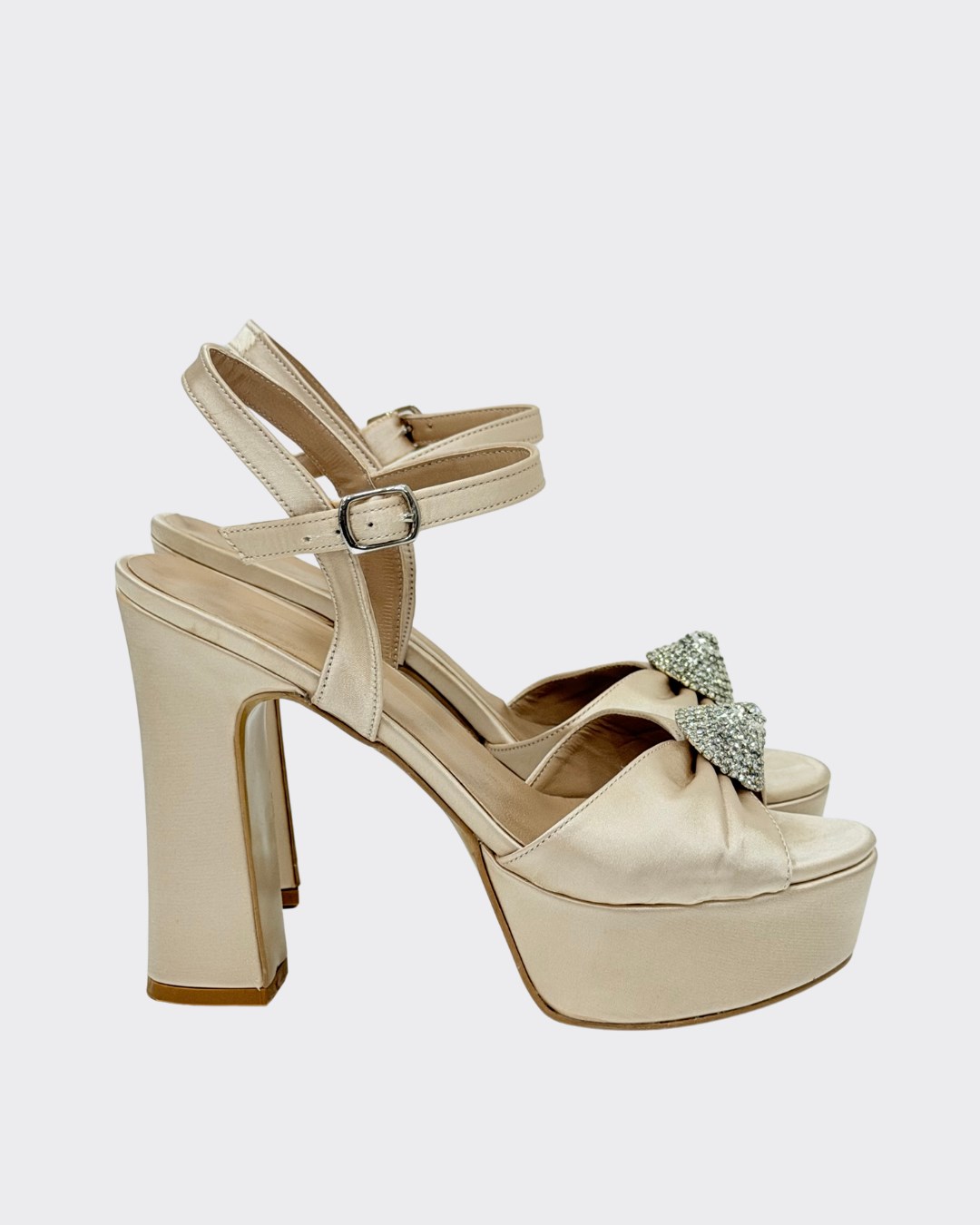 13 Cm Rahat Topuklu Toka Tasarımlı Platform Ayakkabı